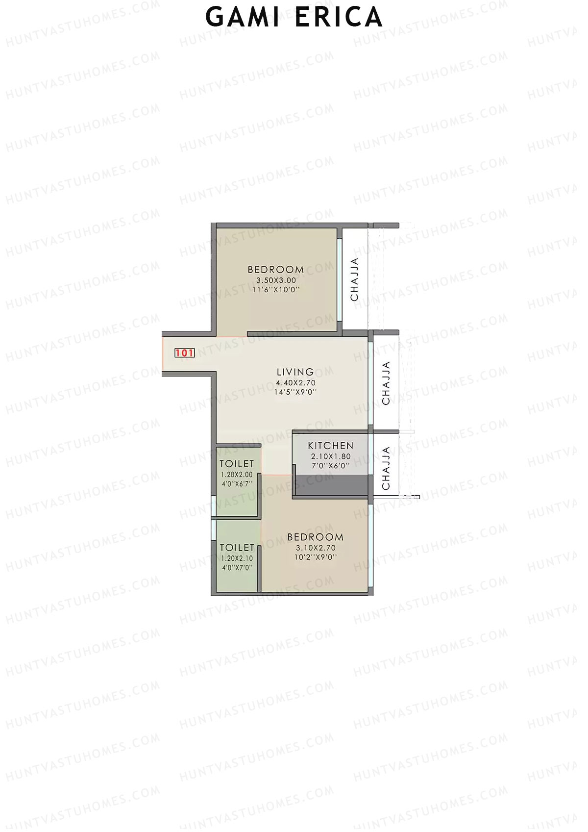 Gami Erica Tower 1 Unit 1 Floor Plan