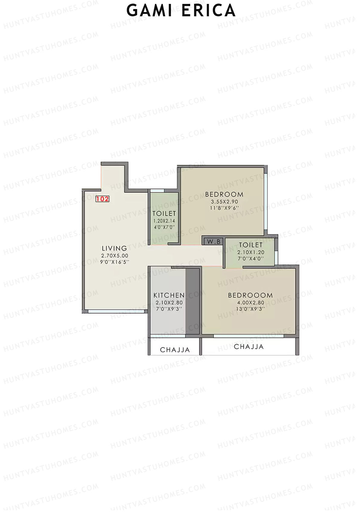Gami Erica Tower 1 Unit 2 Floor Plan