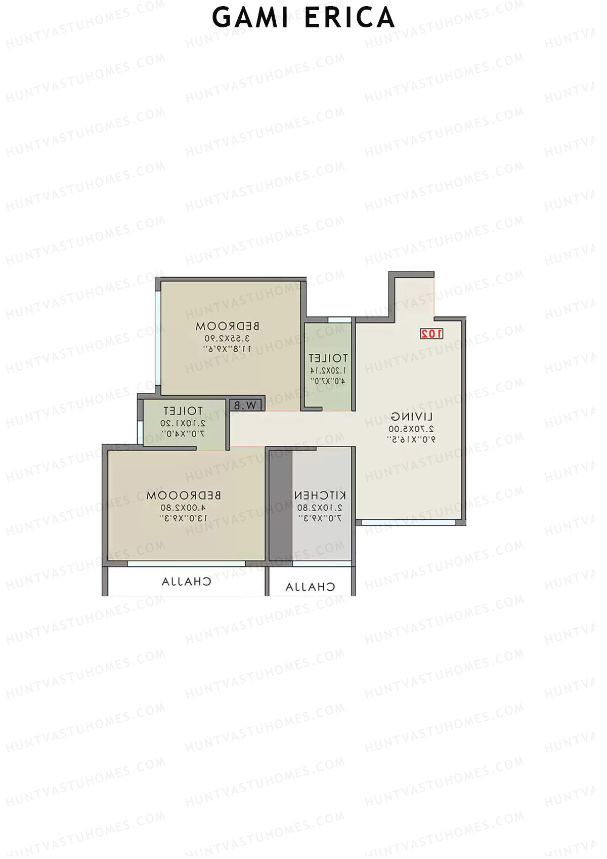 Gami Erica Tower 1 Unit 3 Floor Plan