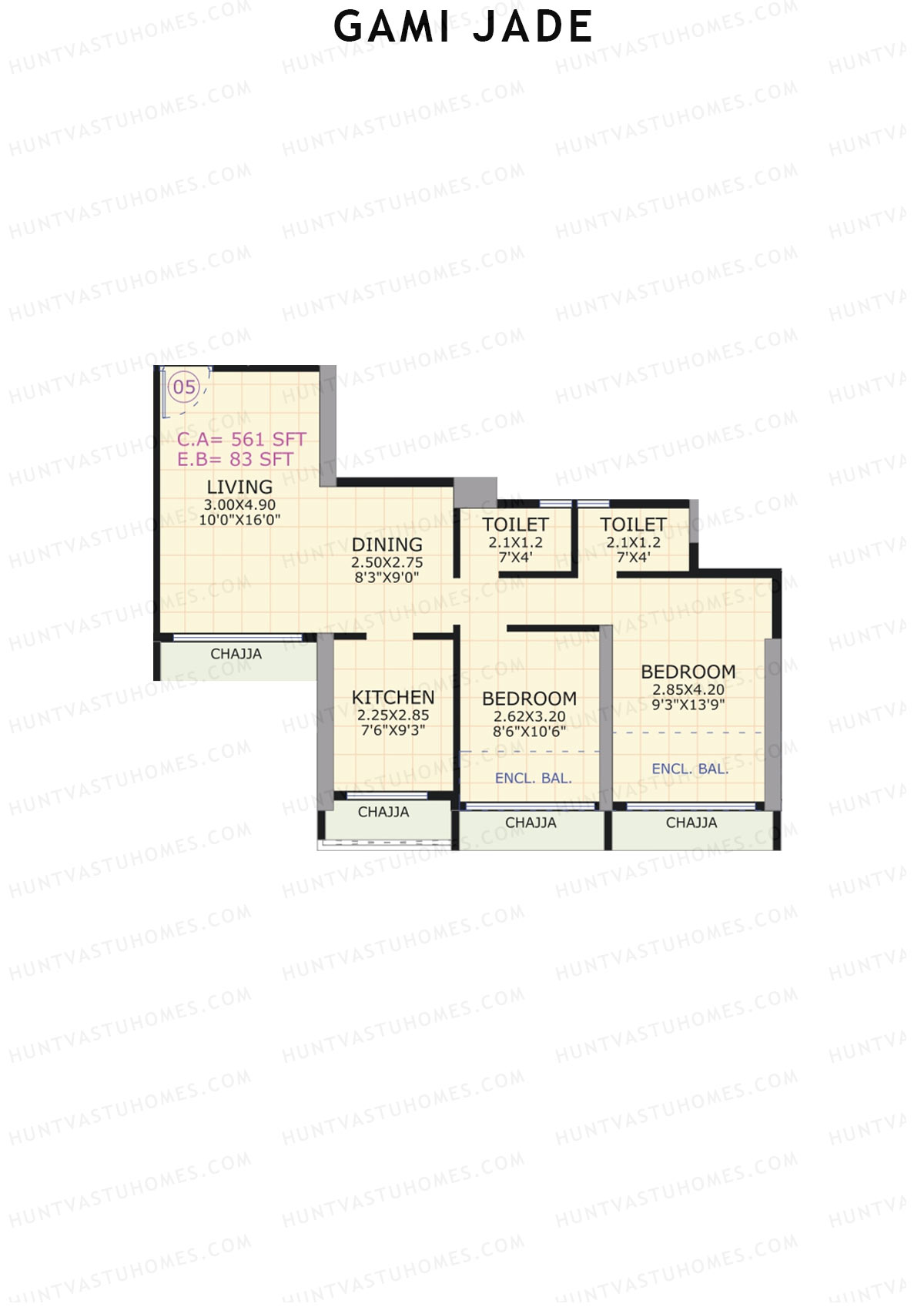 Gami Jade Block A Unit 5 Floor Plan