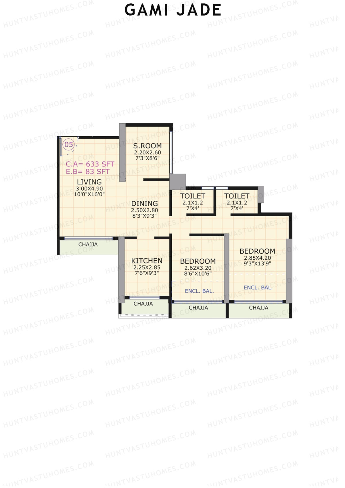 Gami Jade Block A Unit 5 Floor Plan