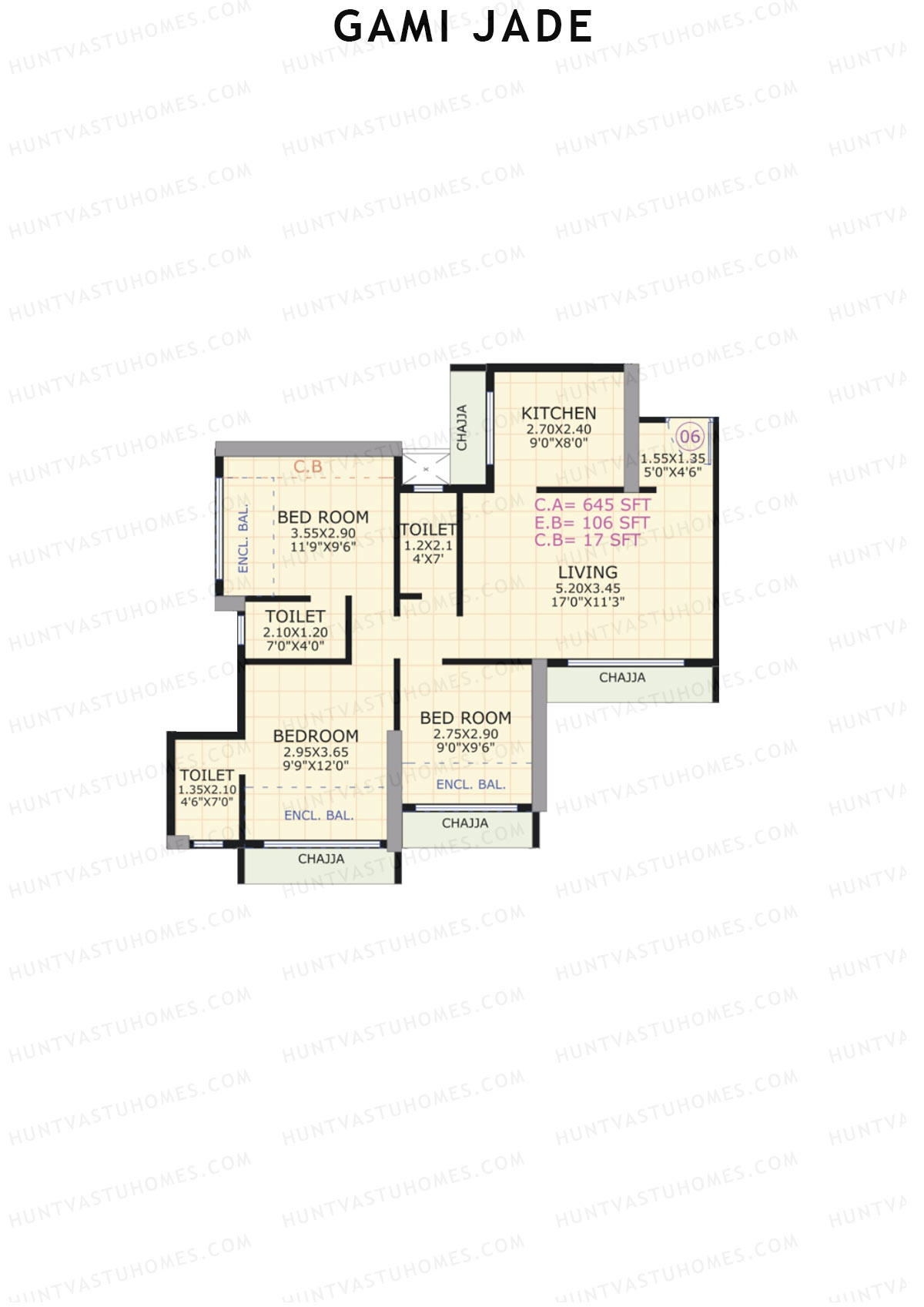 Gami Jade Block A Unit 6 Floor Plan