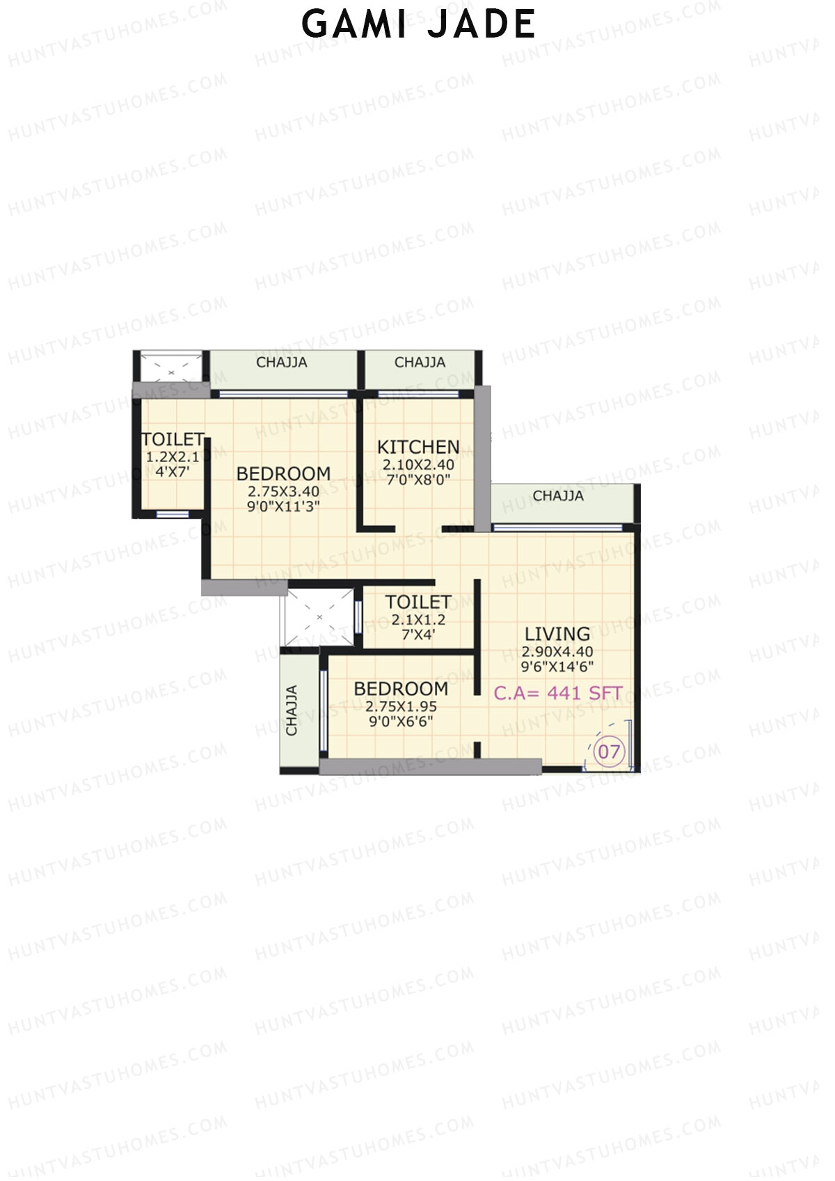 Gami Jade Block A Unit 7 Floor Plan