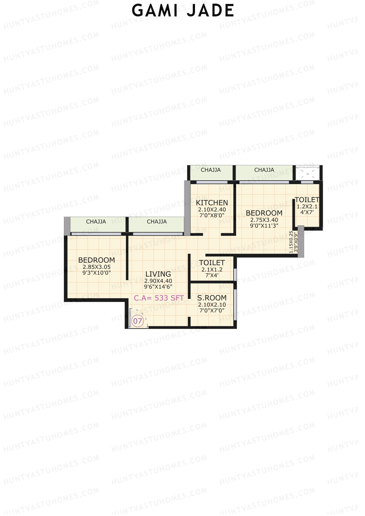 Gami Jade Block A Unit 7 Floor Plan
