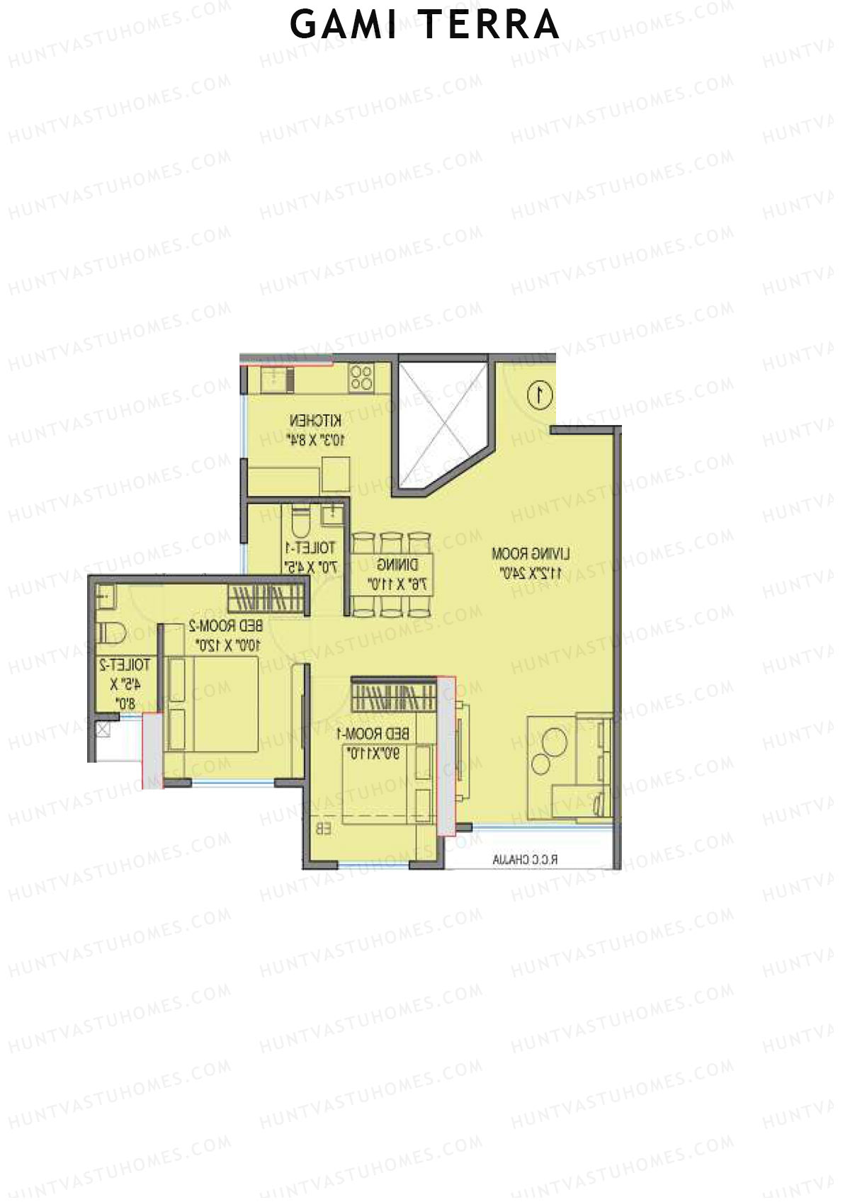 Gami Terra Block A Unit 2 Floor Plan
