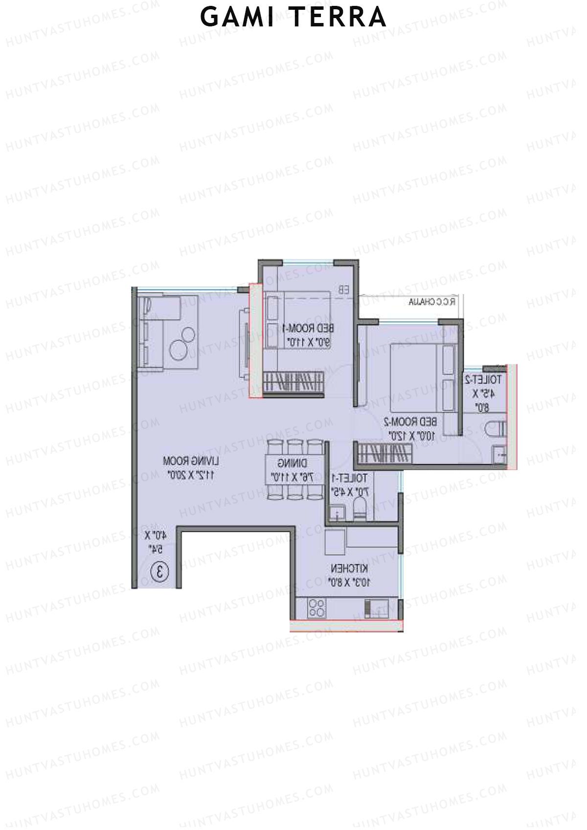 Gami Terra Block A Unit 4 Floor Plan