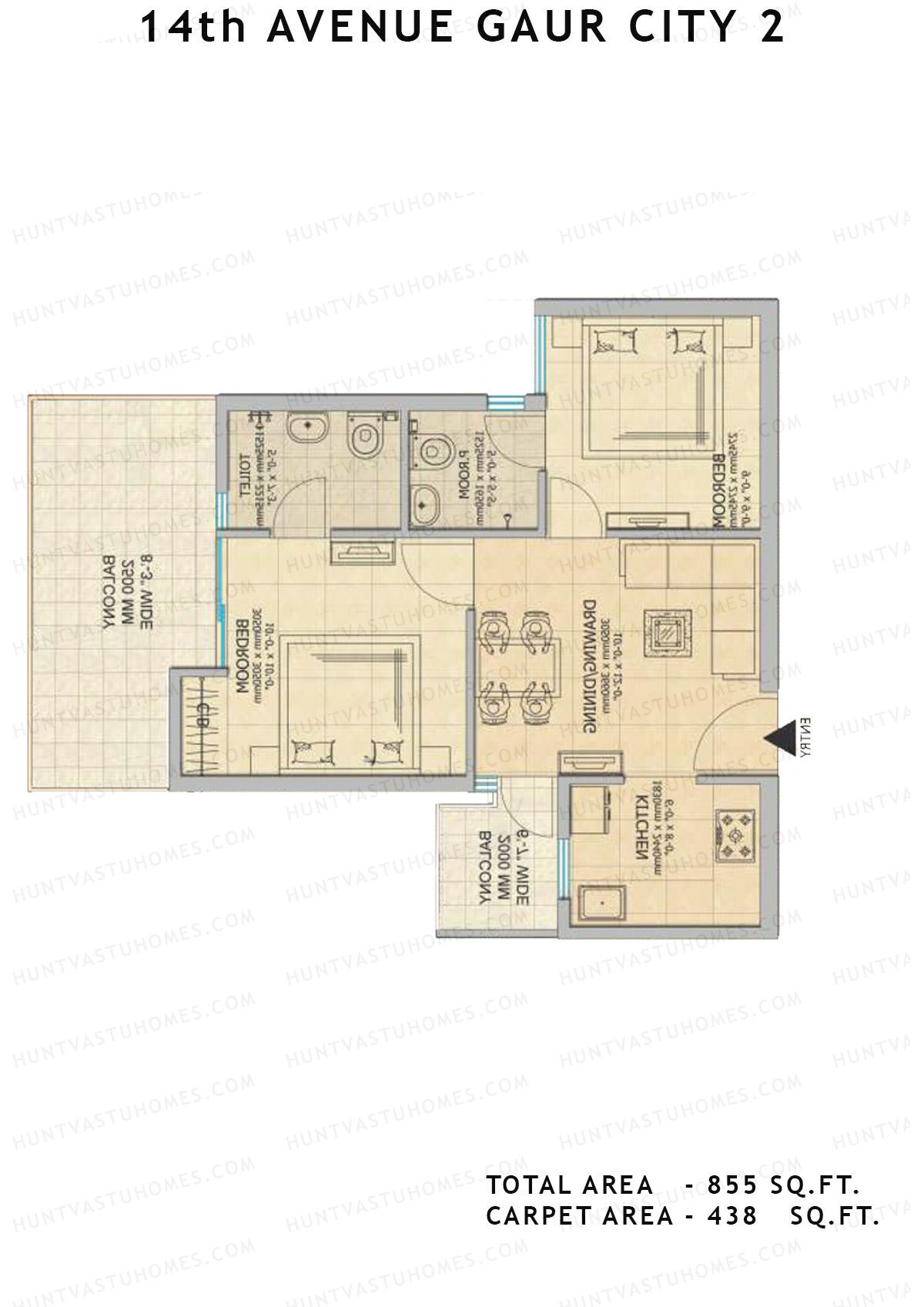 Gaur City 2 14Th Avenue BLOCK D Unit 29, 31 Floor Plan