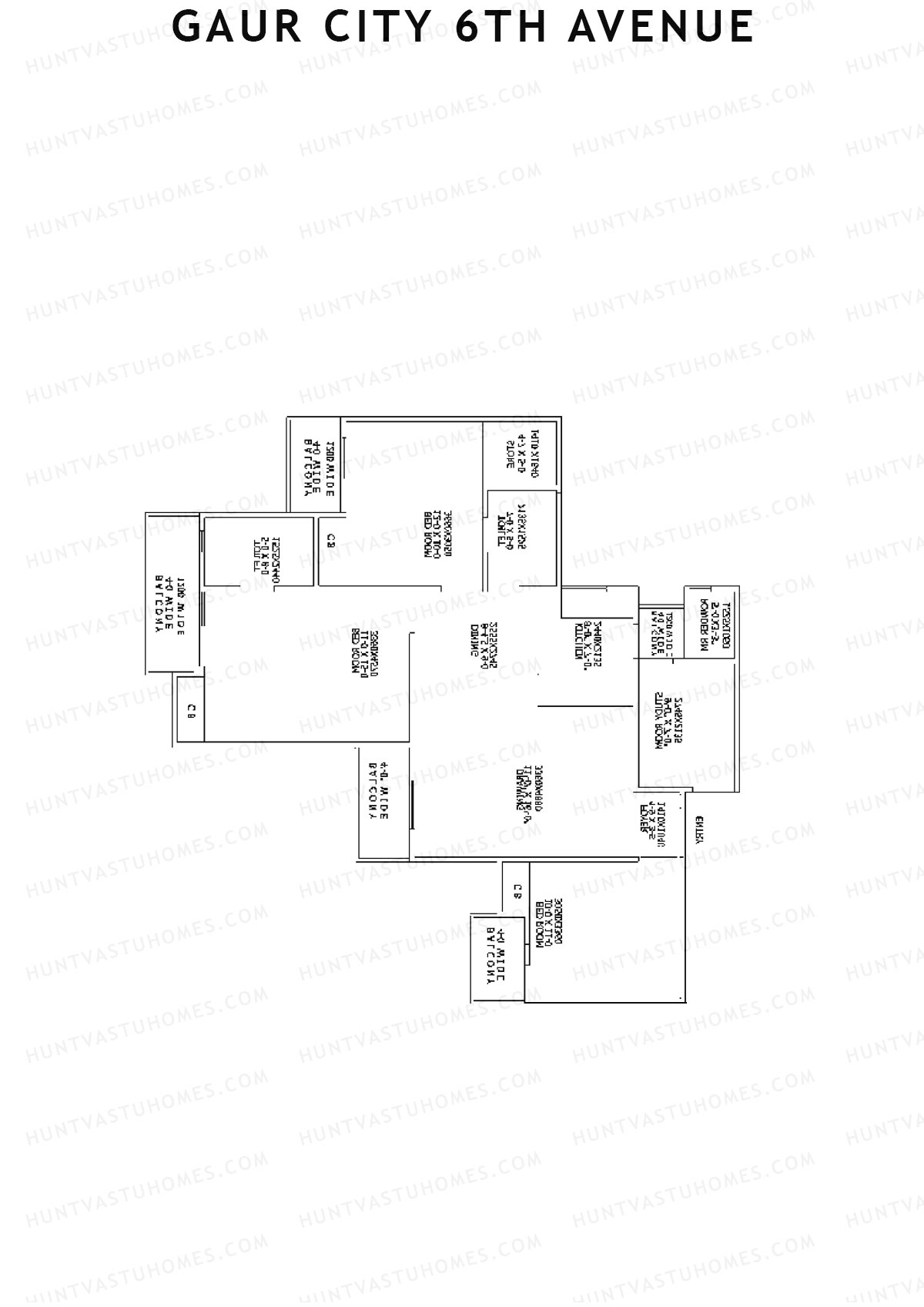 Gaur City 6Th Avenue Block D Unit 28 Floor Plan