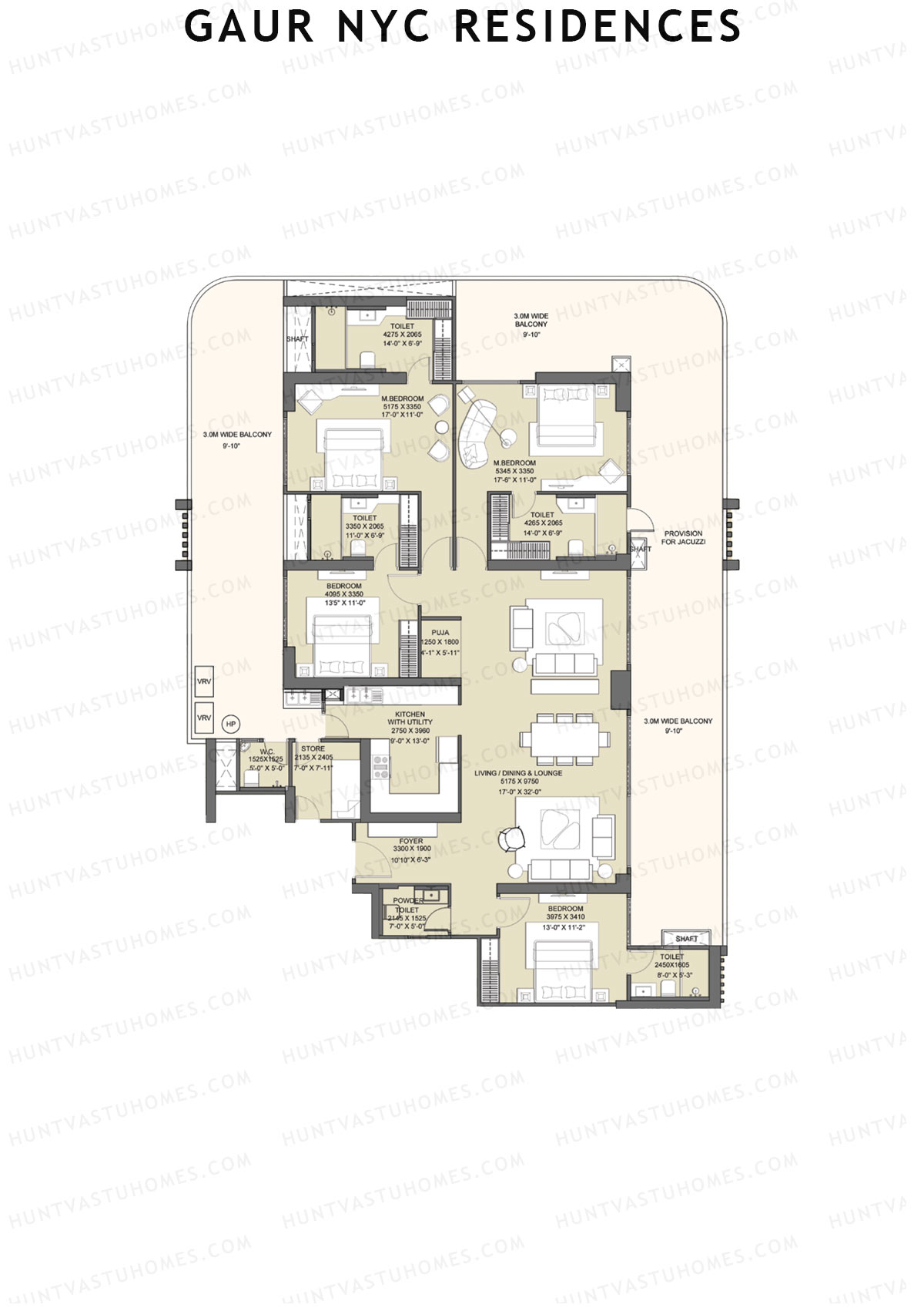Gaur NYC Residences Gaur Nyc Empire Unit 1 Floor Plan