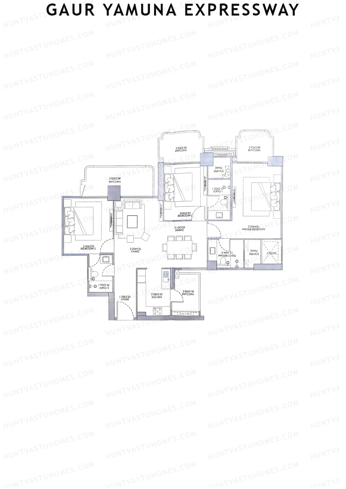 The Gaur Chrysalis Arista Unit 4 Floor Plan