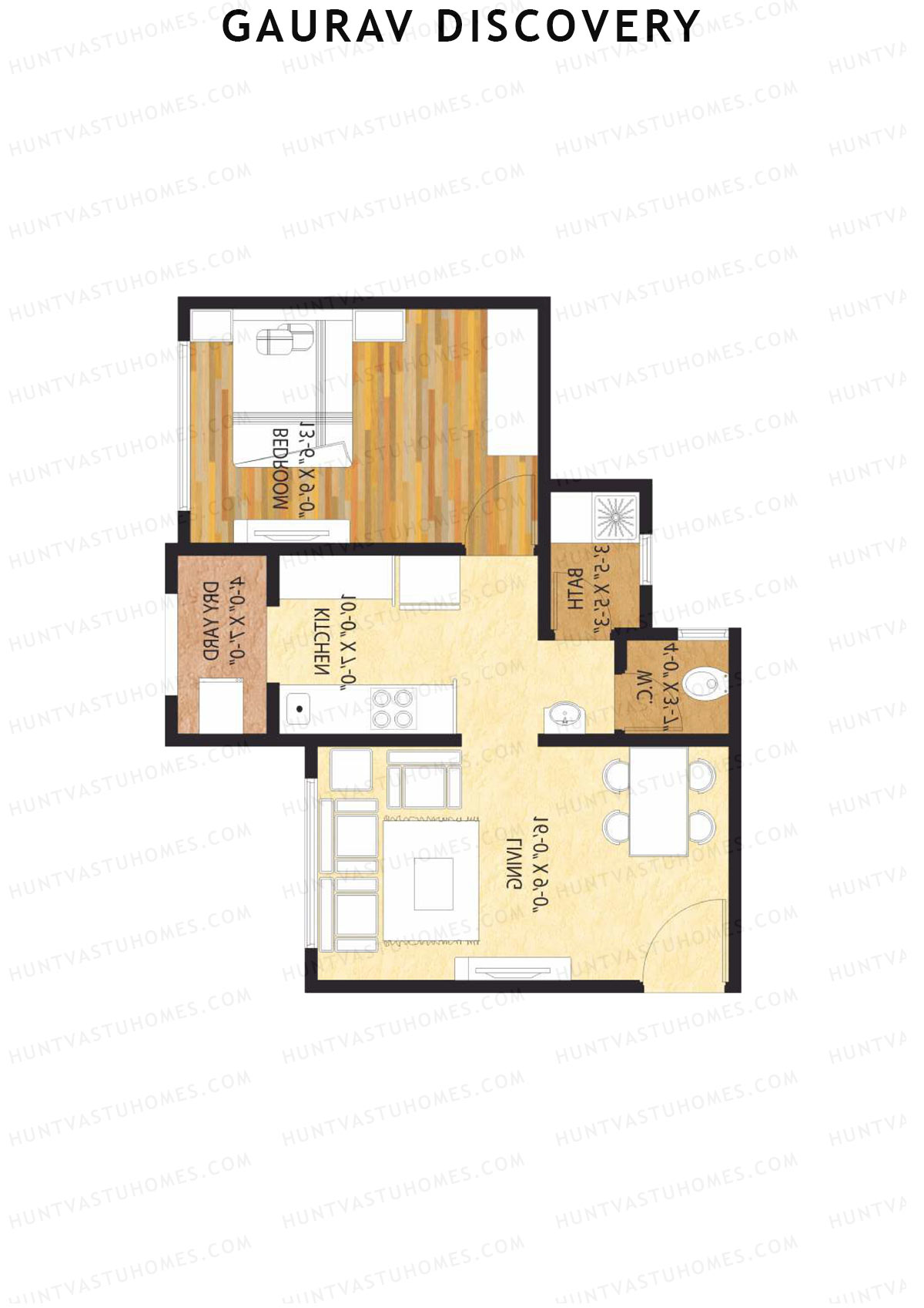 Gaurav Discovery Wing A Unit 3 Floor Plan