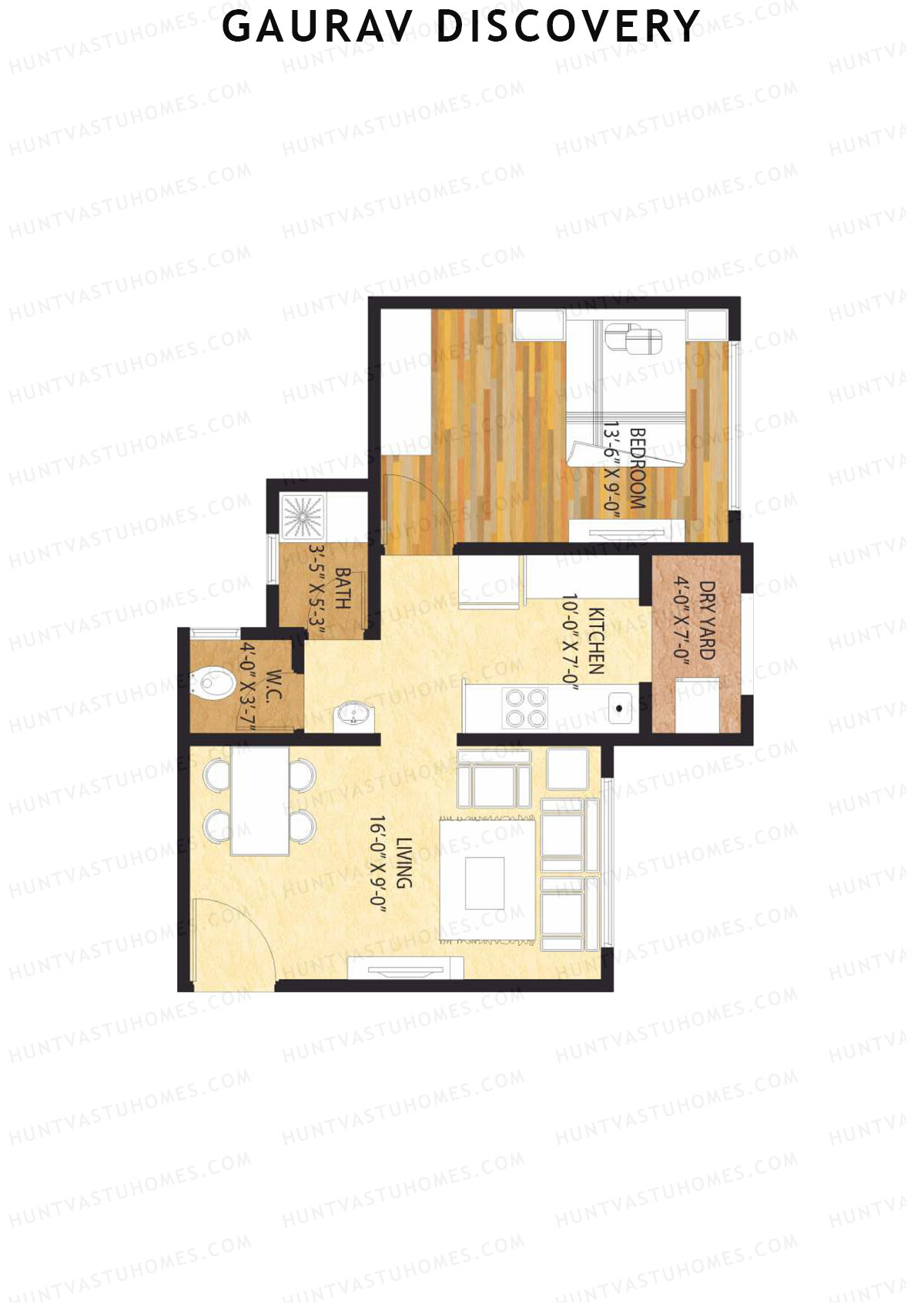 Gaurav Discovery Wing A Unit 4 Floor Plan