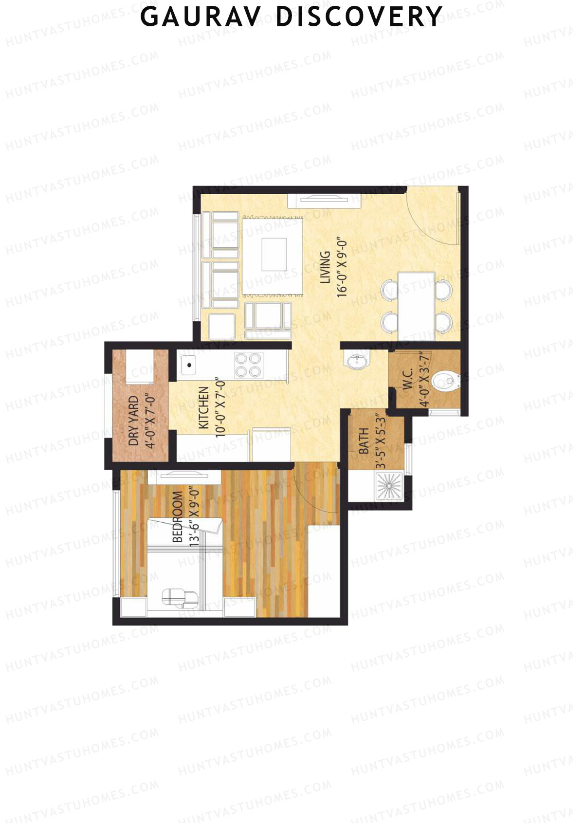 Gaurav Discovery Wing B Unit 2 Floor Plan