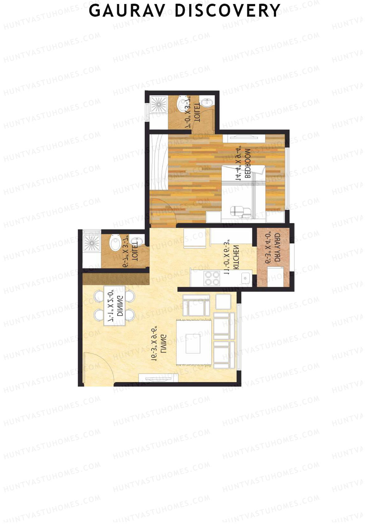 Gaurav Discovery Wing B Unit 4 Floor Plan