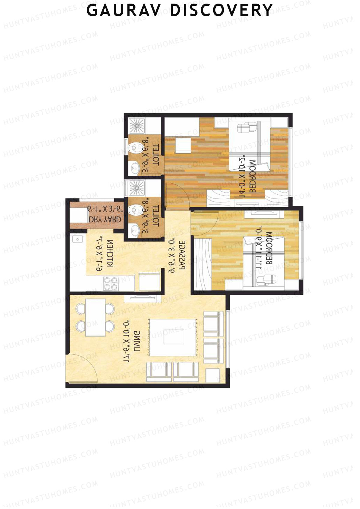 Gaurav Discovery Wing C Unit 1 Floor Plan