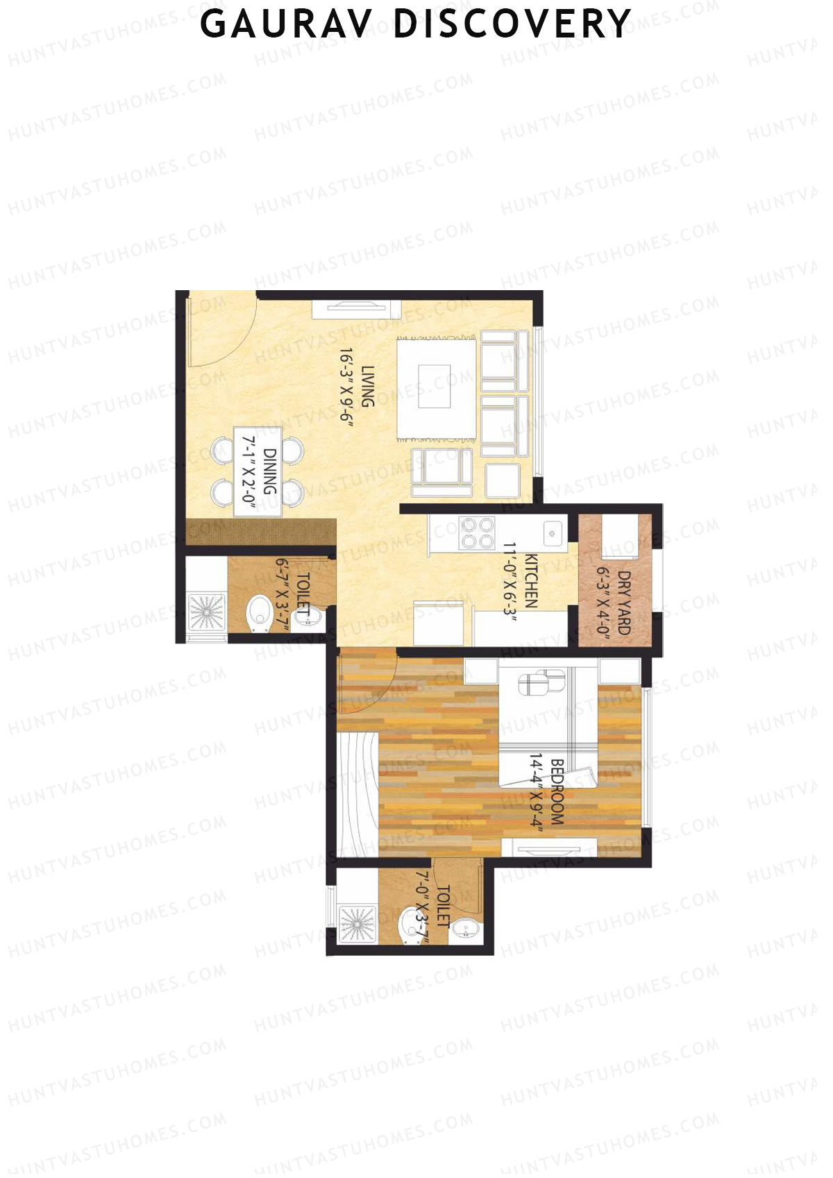 Gaurav Discovery Wing C Unit 2 Floor Plan
