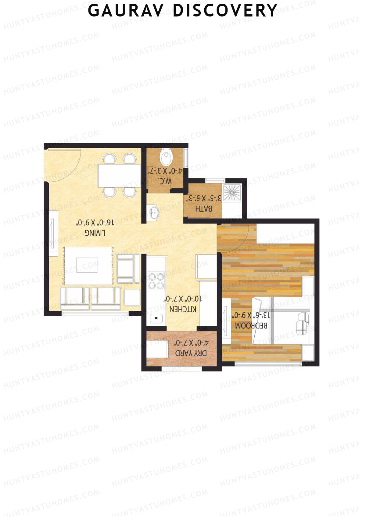 Gaurav Discovery Wing E Unit 2 Floor Plan
