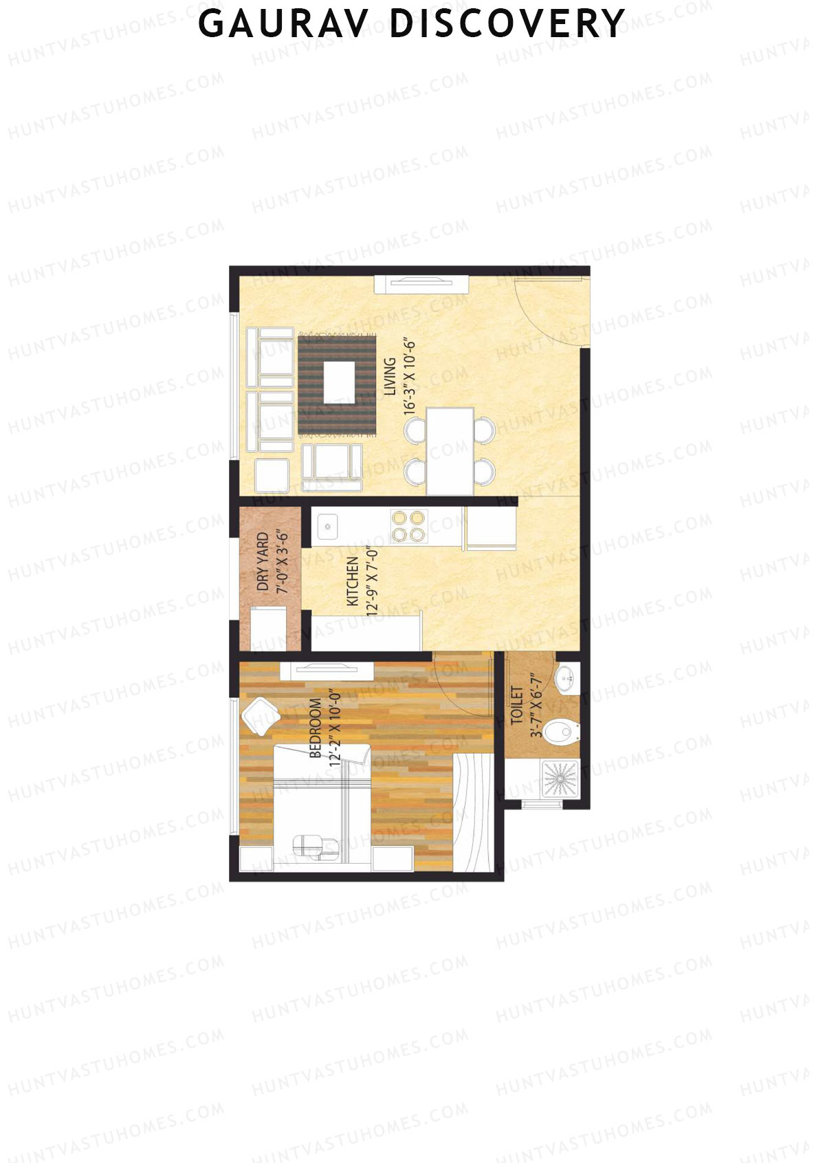 Gaurav Discovery Wing E Unit 3 Floor Plan