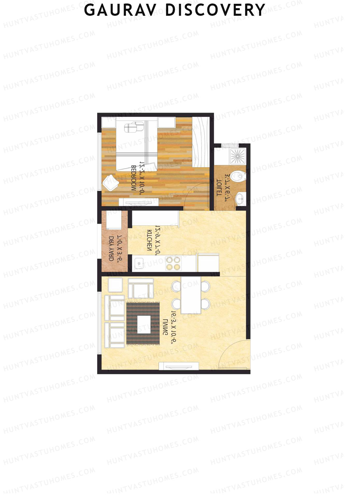 Gaurav Discovery Wing E Unit 4 Floor Plan