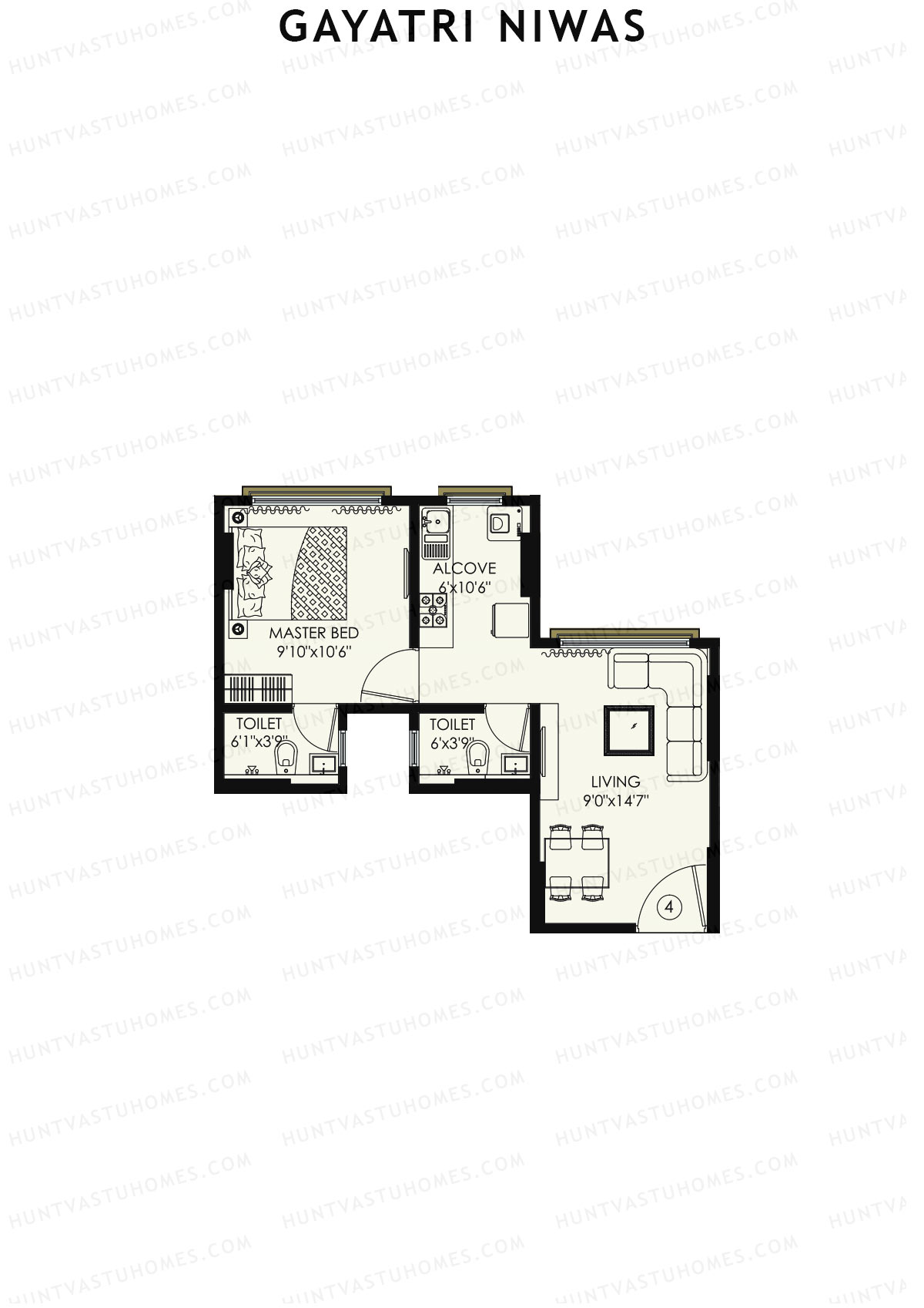 Gayatri Niwas Tower 2 Unit 4 Floor Plan