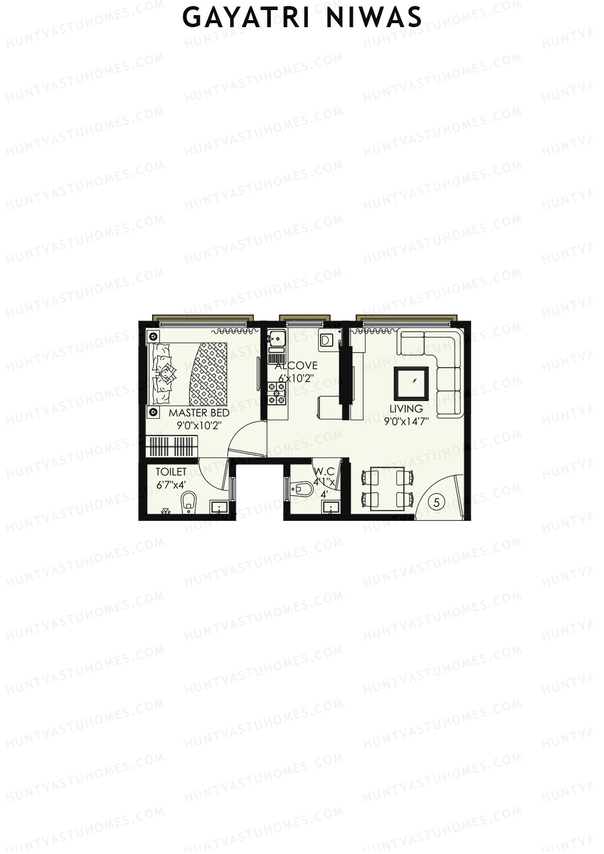 Gayatri Niwas Tower 2 Unit 5 Floor Plan