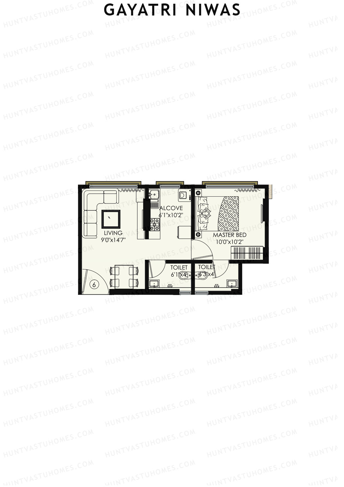 Gayatri Niwas Tower 2 Unit 6 Floor Plan
