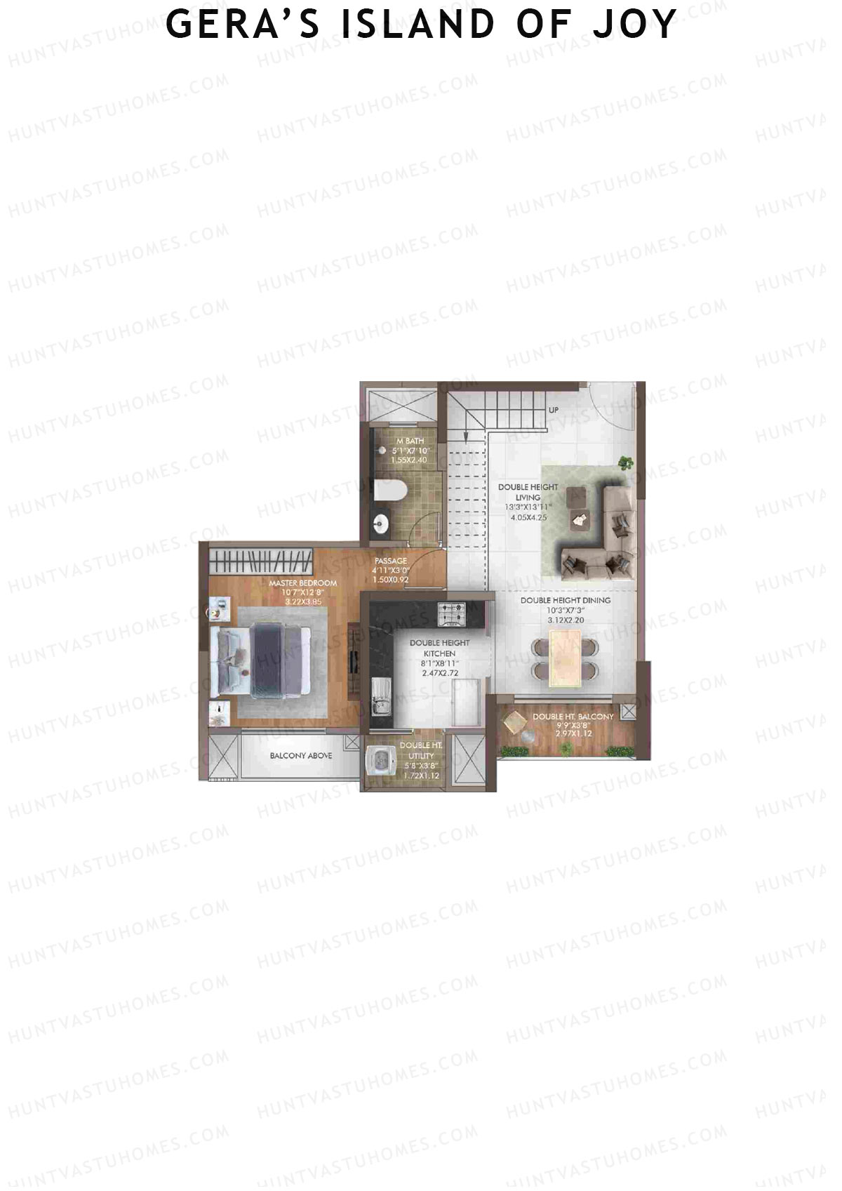 Gera's Island of Joy Tower 1A Unit 8 (Duplex) Floor Plan