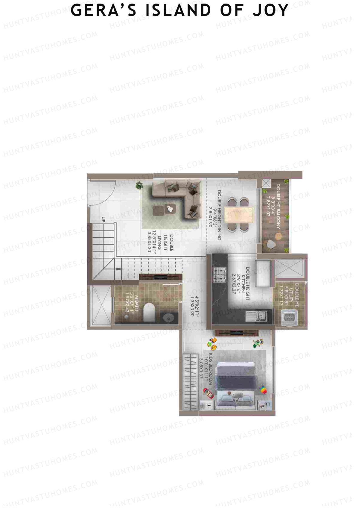 Gera's Island of Joy Tower 1B Unit 4 (Duplex) Floor Plan