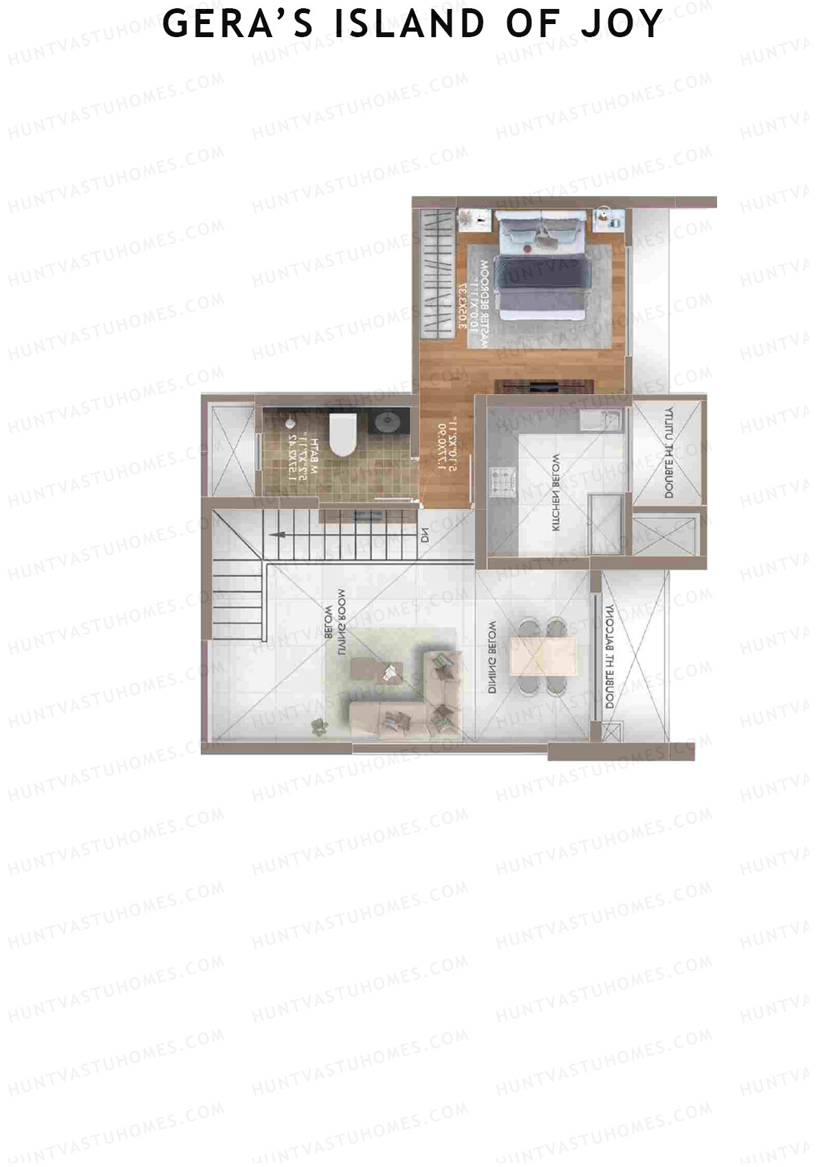 Gera's Island of Joy Tower 1B Unit 5 (Duplex) Floor Plan