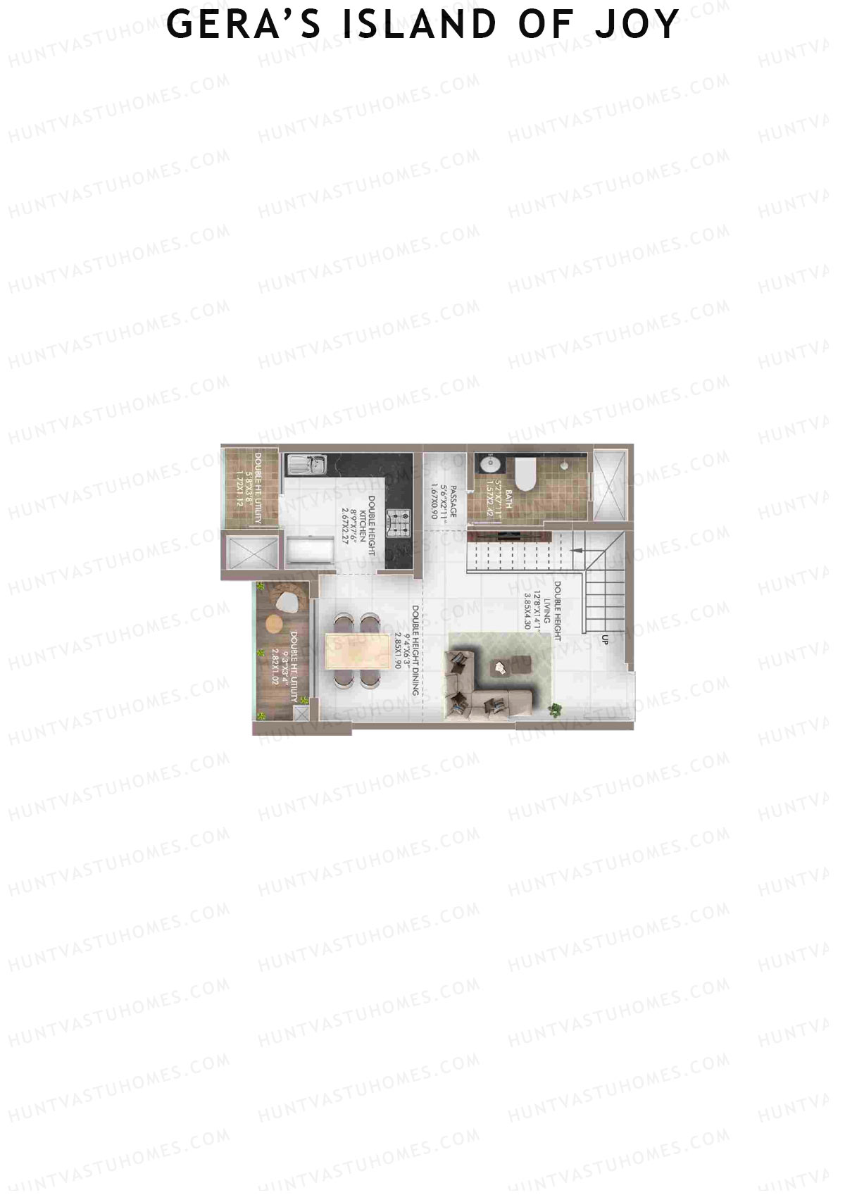 Gera's Island of Joy Tower 1B Unit 8 (Duplex) Floor Plan