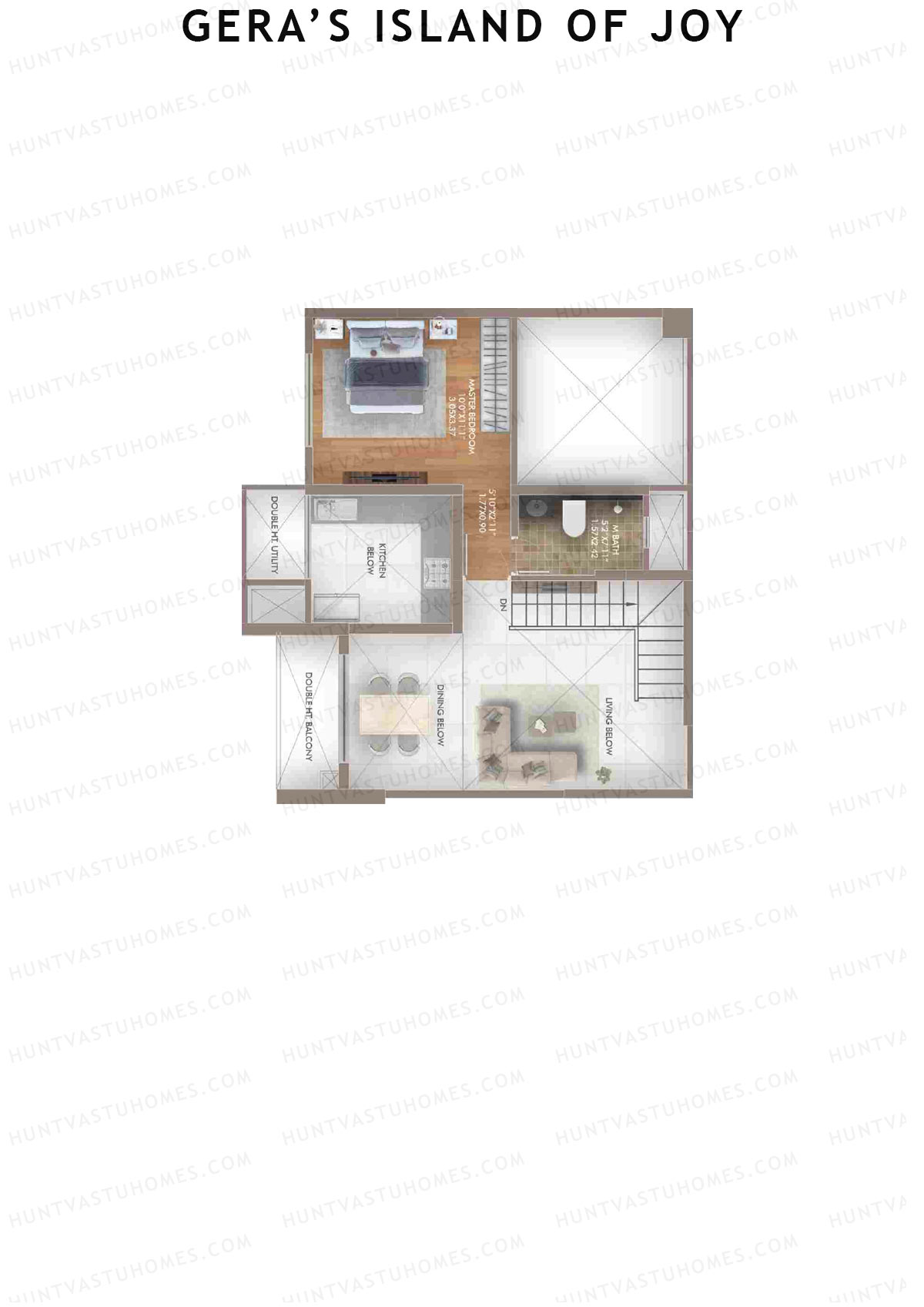 Gera's Island of Joy Tower 1B Unit 8 (Duplex) Floor Plan