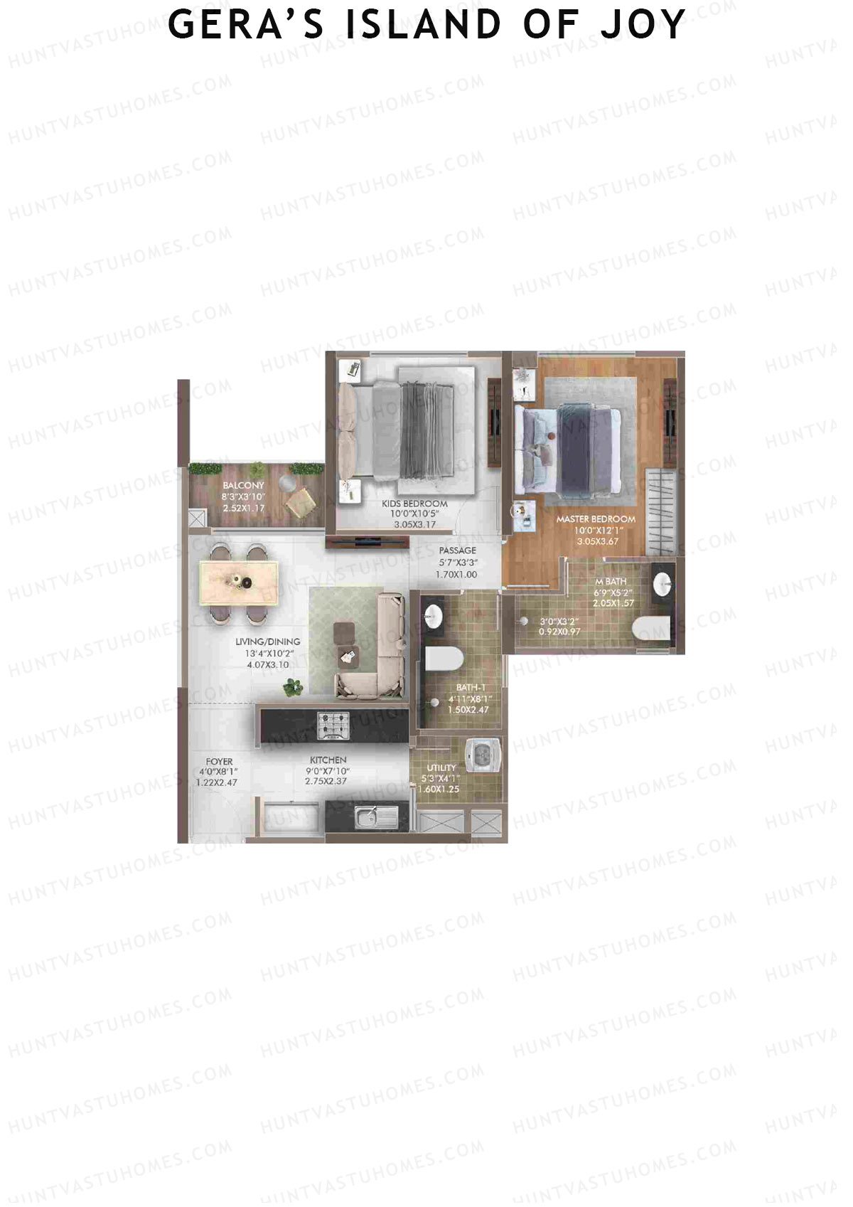 Gera's Island of Joy Tower 8 Unit 6 Floor Plan