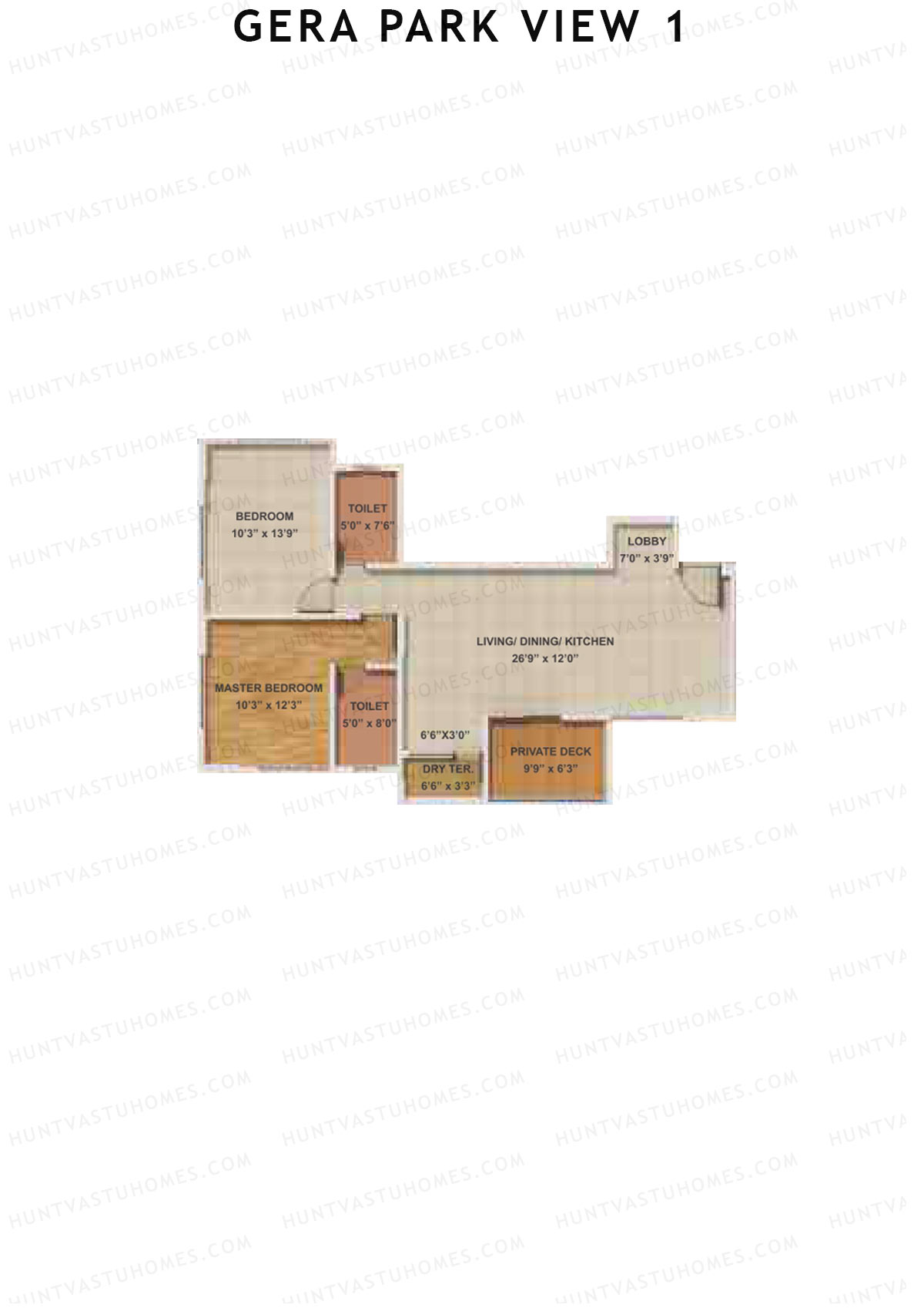 Gera Park View 1 Tower H Unit 2 Floor Plan