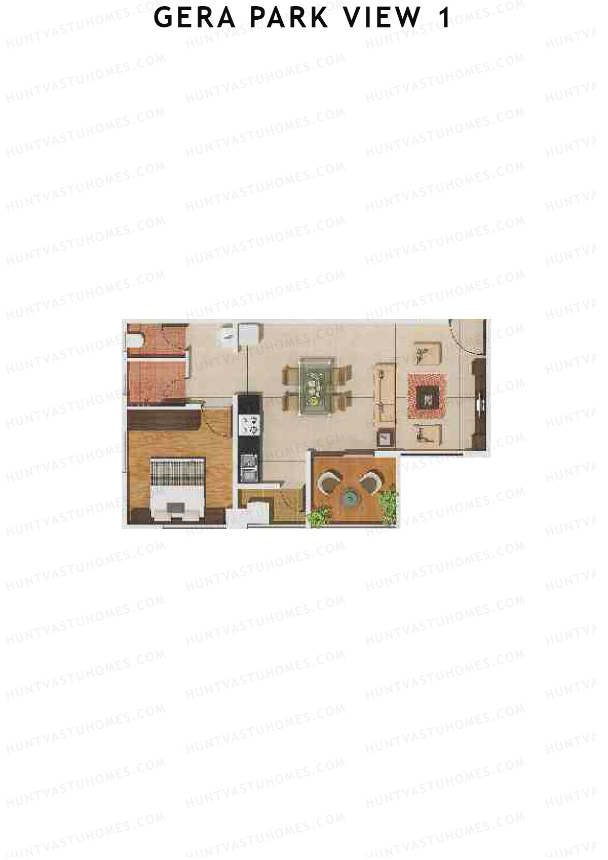 Gera Park View 1 Tower H Unit 8 Floor Plan