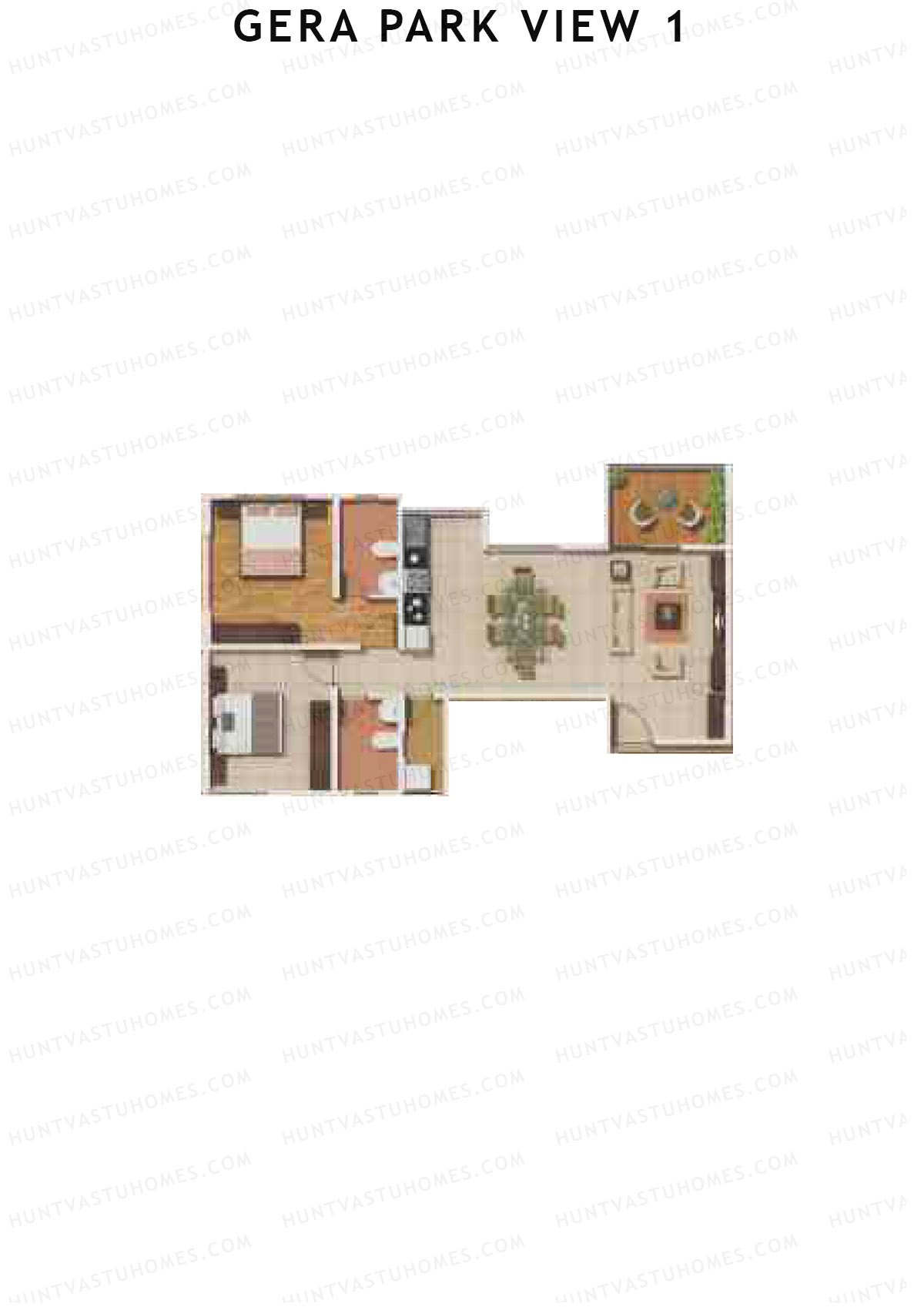Gera Park View 1 Tower I Unit 5 Floor Plan