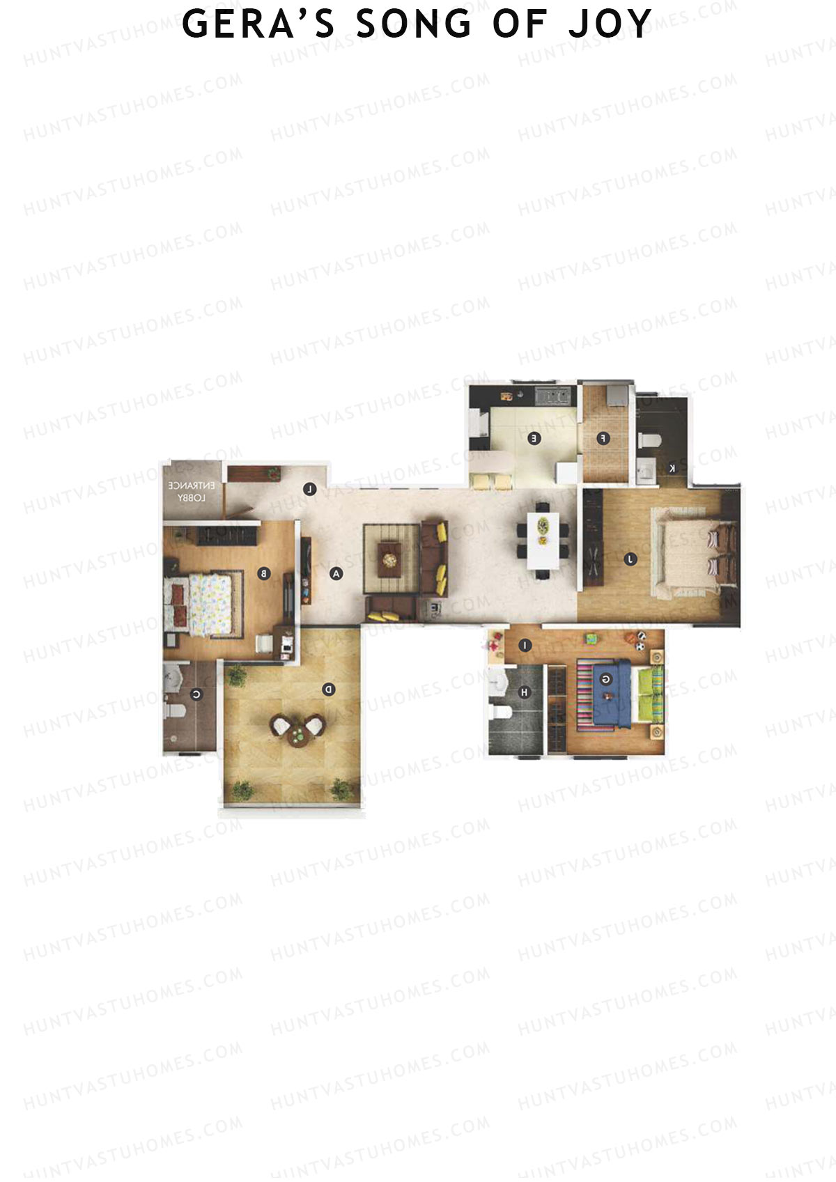 Geras Song Of Joy Tower 1 Unit 1 Floor Plan