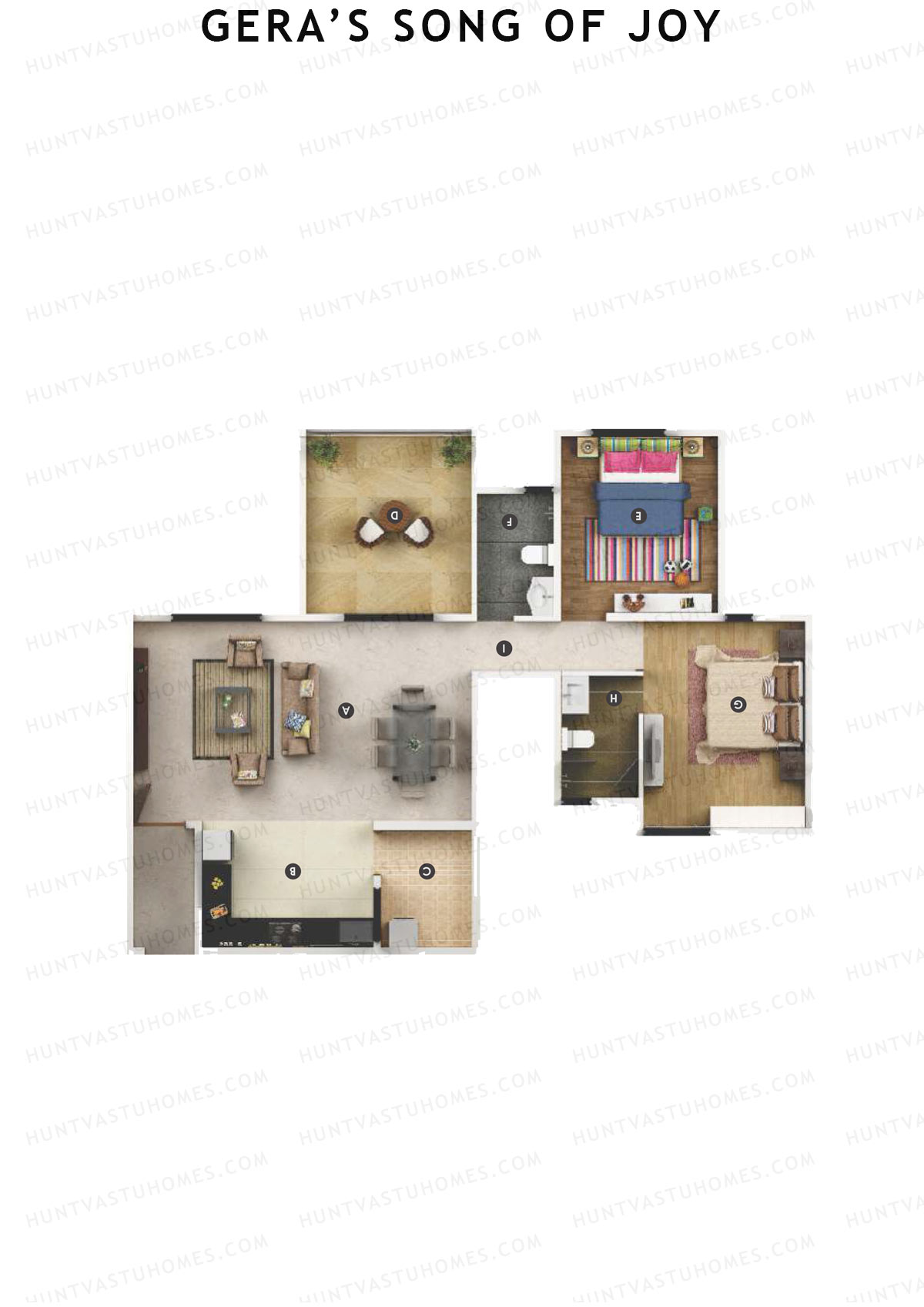 Geras Song Of Joy Tower 2 Unit 3 Floor Plan