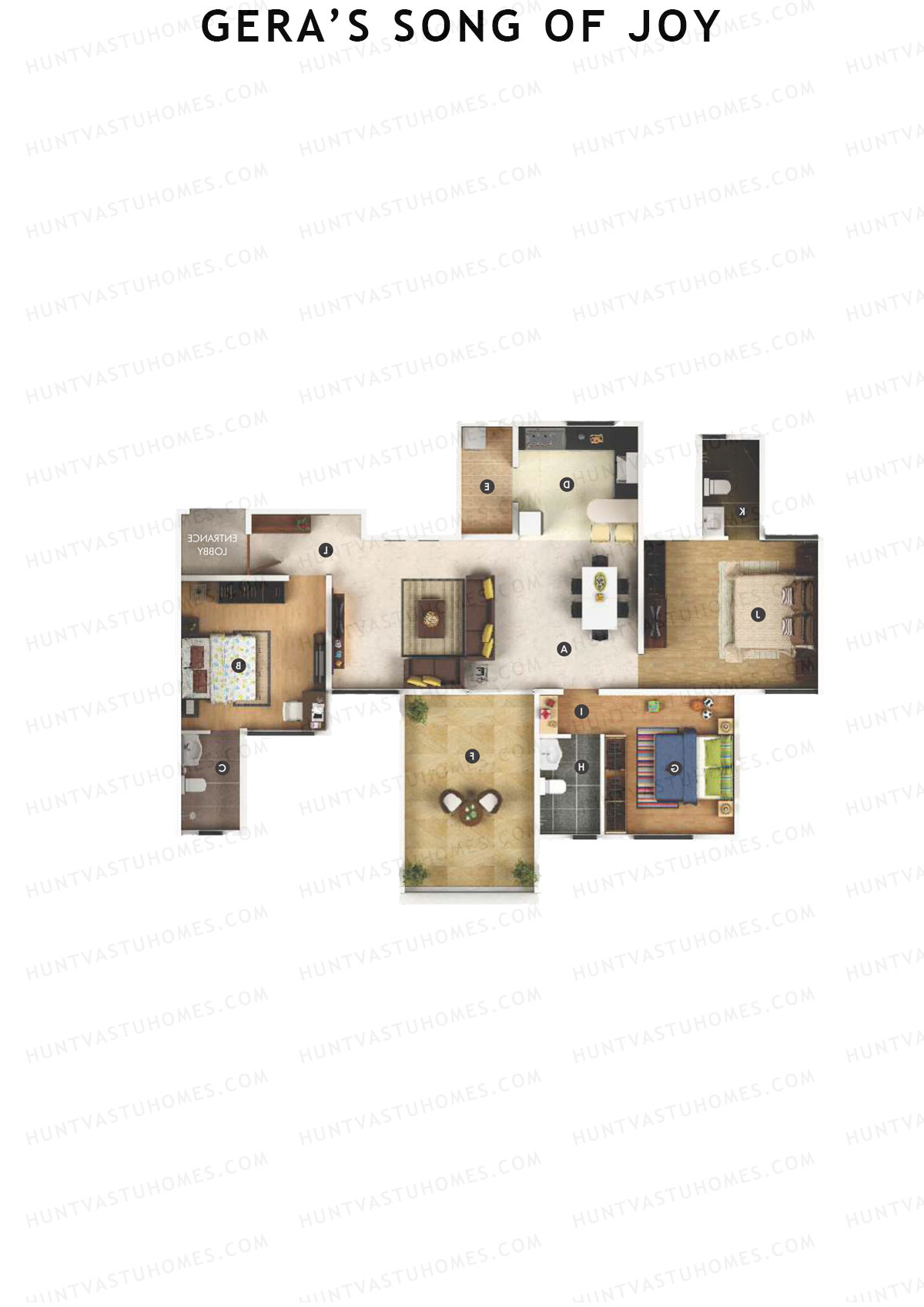 Geras Song Of Joy Tower 3 Unit 1 Floor Plan