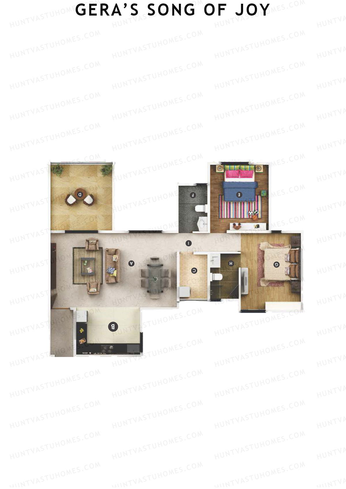 Geras Song Of Joy Tower 3 Unit 3 Floor Plan