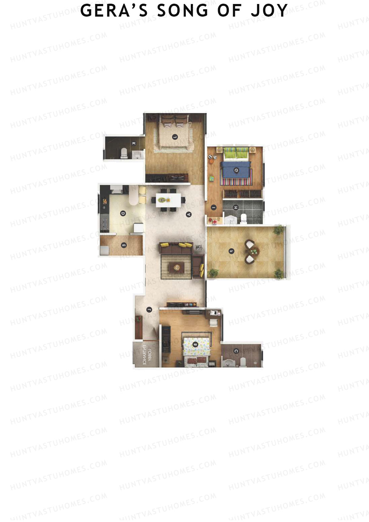 Geras Song Of Joy Tower 4 Unit 1 Floor Plan