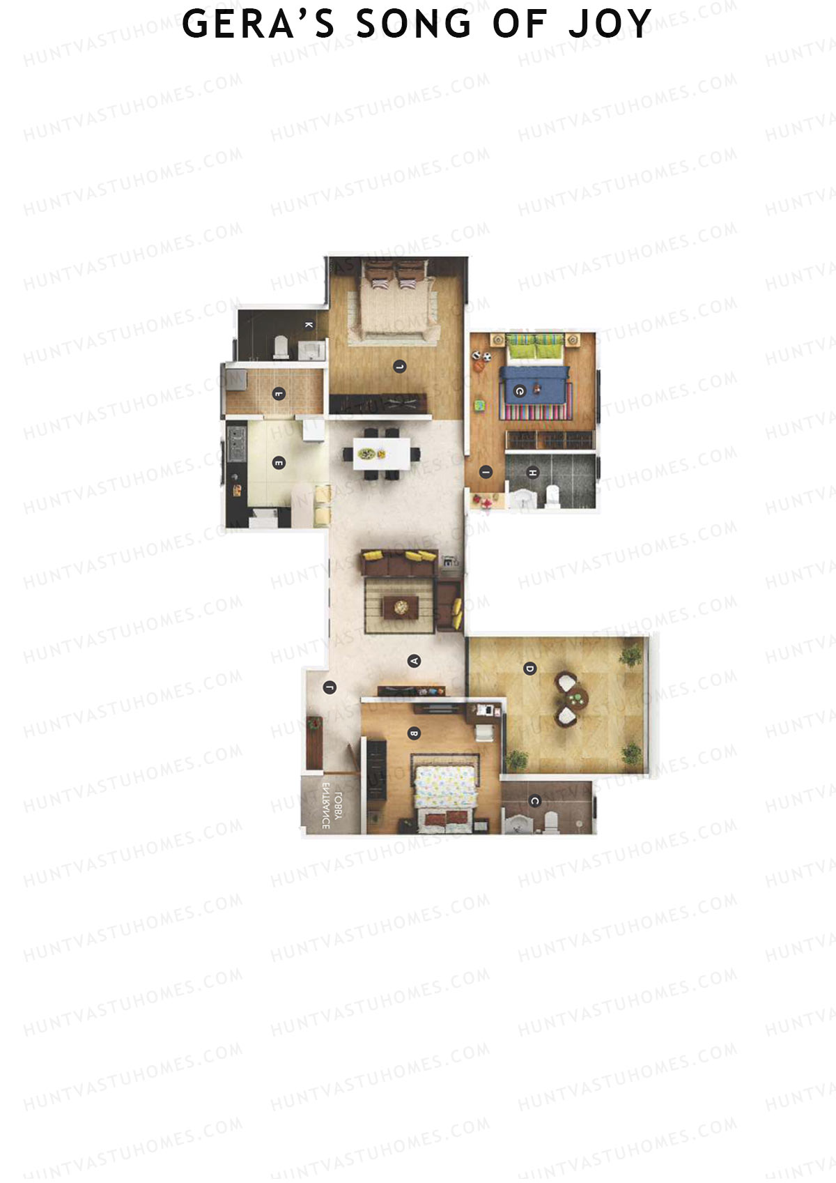 Geras Song Of Joy Tower 4 Unit 1 Floor Plan