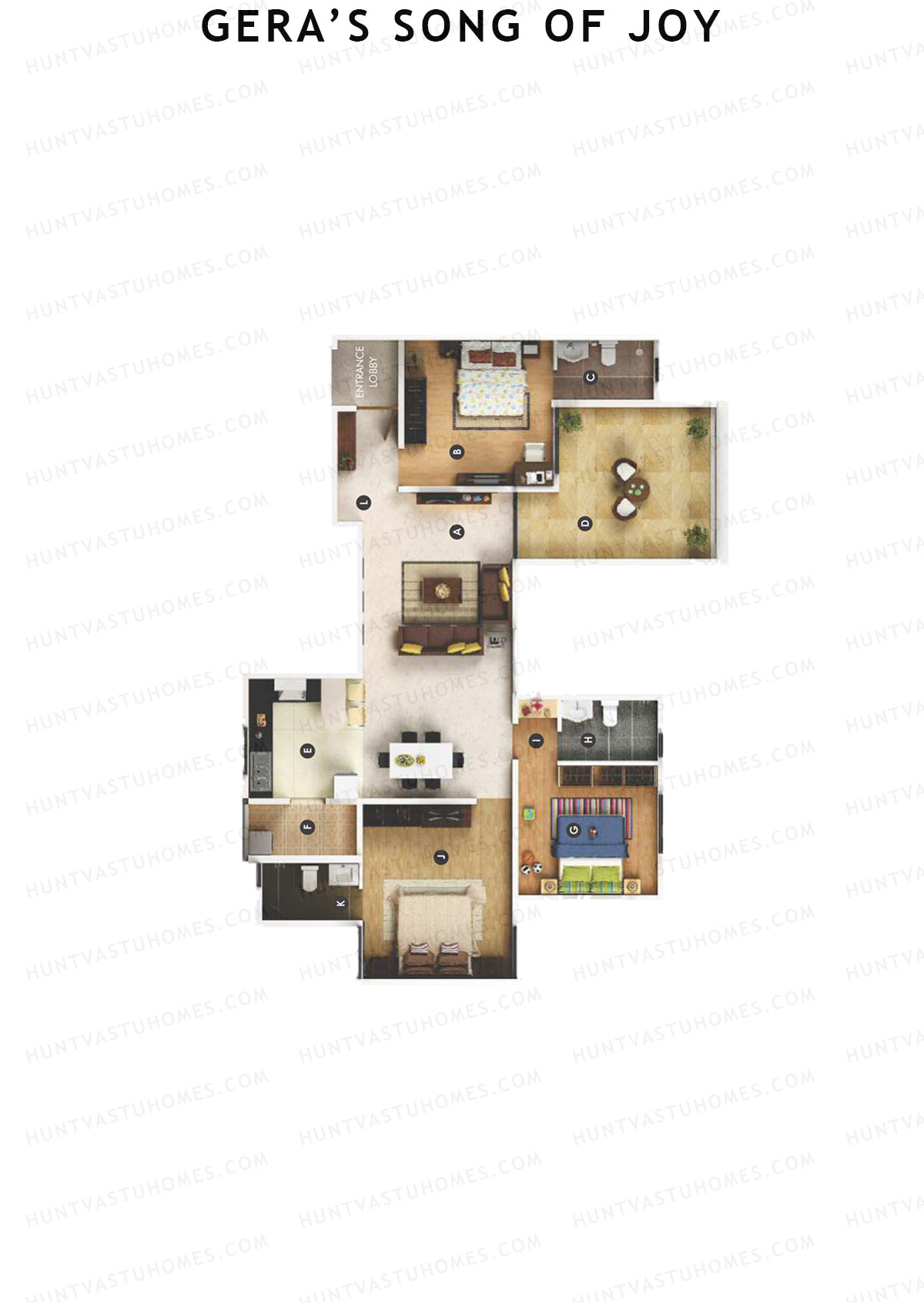 Geras Song Of Joy Tower 4 Unit 2 Floor Plan