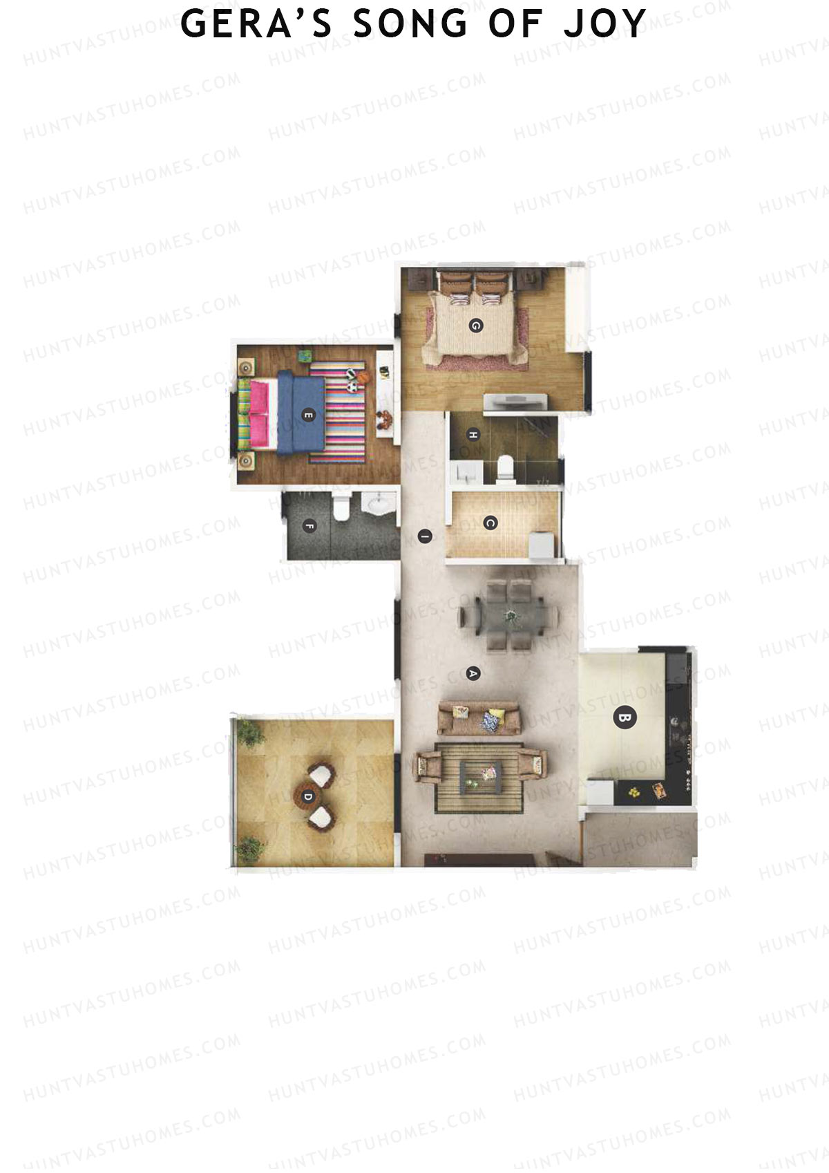 Geras Song Of Joy Tower 4 Unit 3 Floor Plan