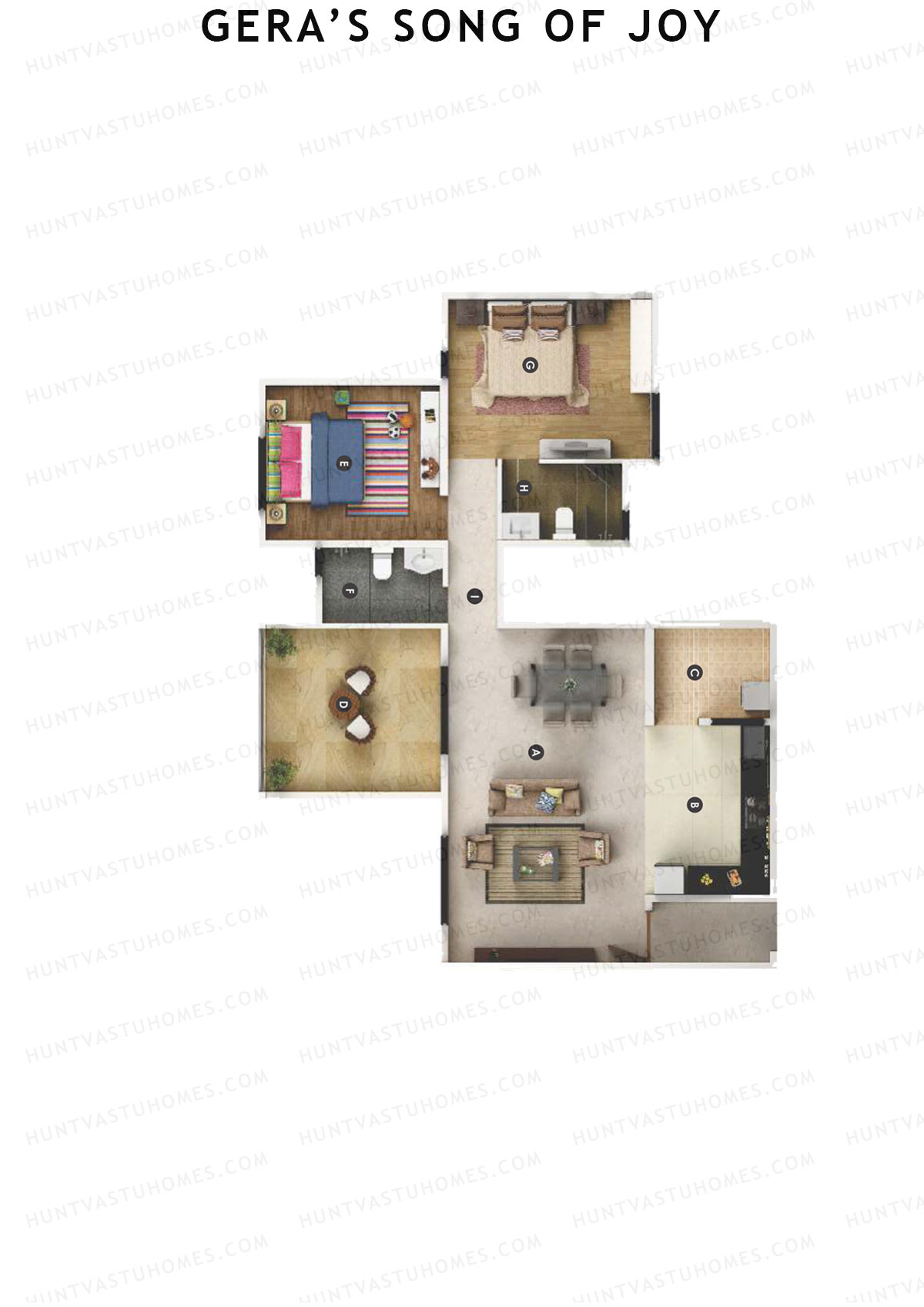 Geras Song Of Joy Tower 4 Unit 3 Floor Plan
