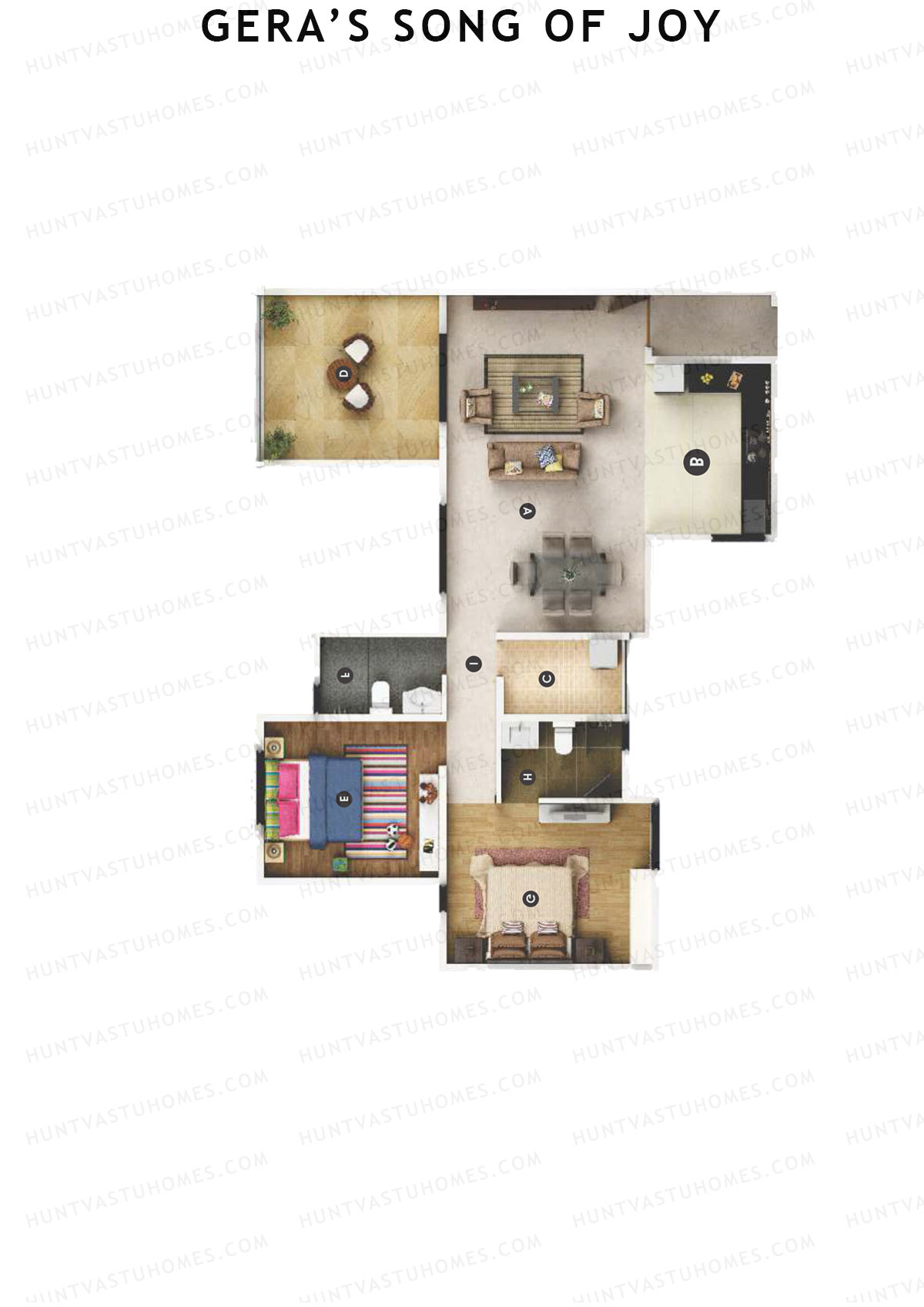 Geras Song Of Joy Tower 4 Unit 4 Floor Plan
