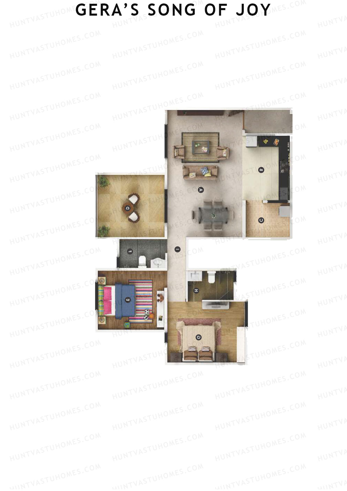Geras Song Of Joy Tower 4 Unit 4 Floor Plan