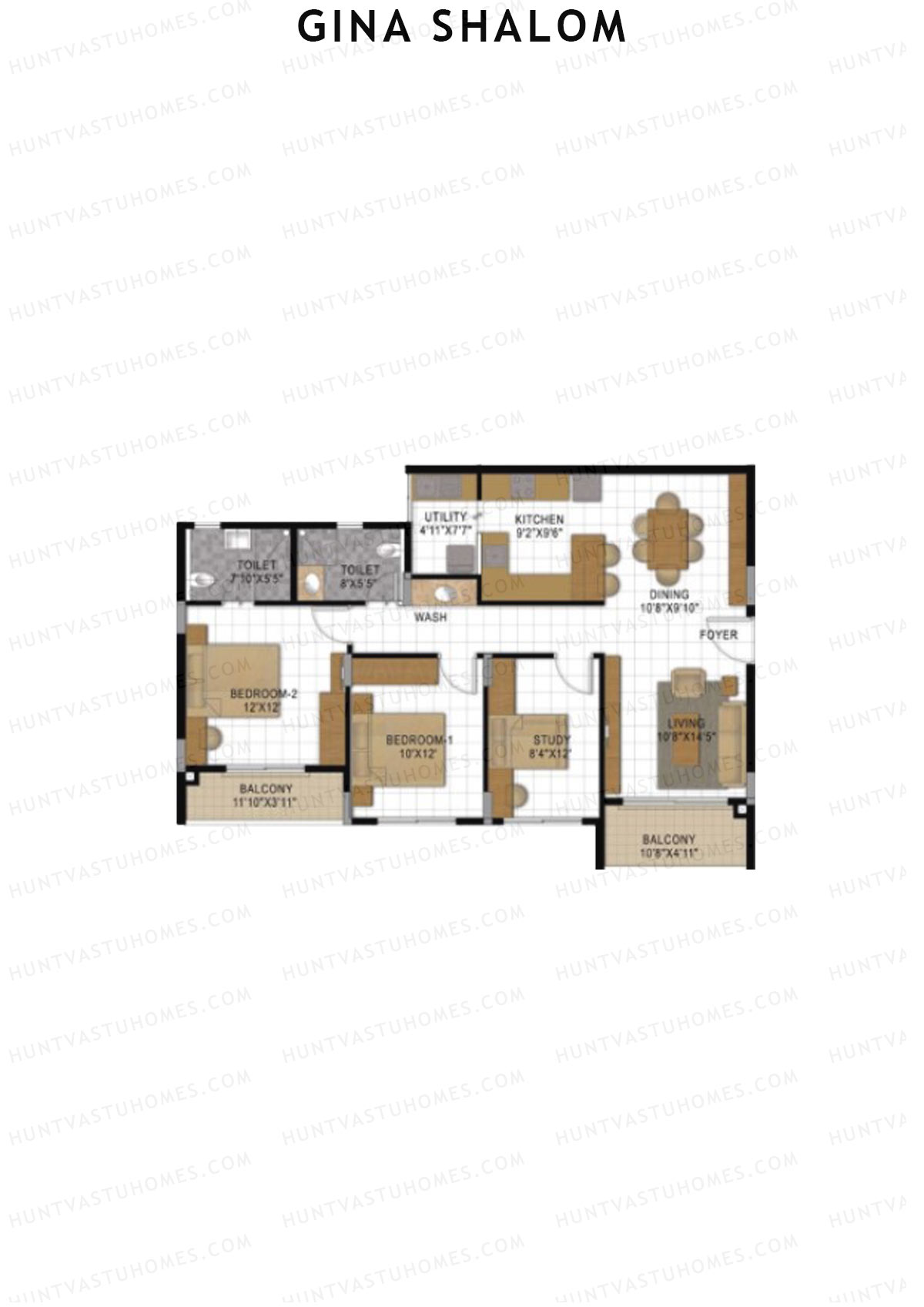 Gina Shalom Block C Unit 1 Floor Plan
