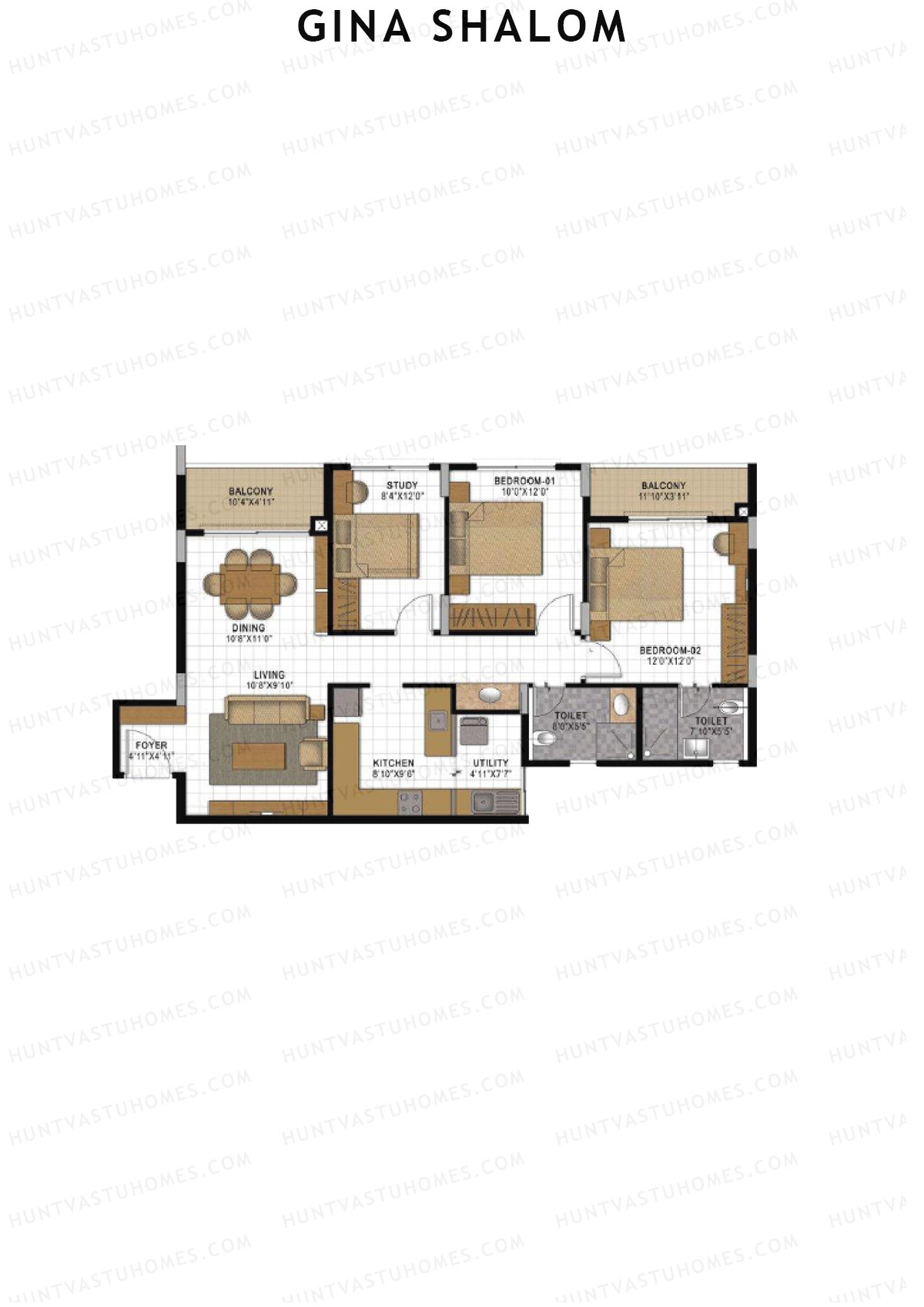 Gina Shalom Block C Unit 3 Floor Plan
