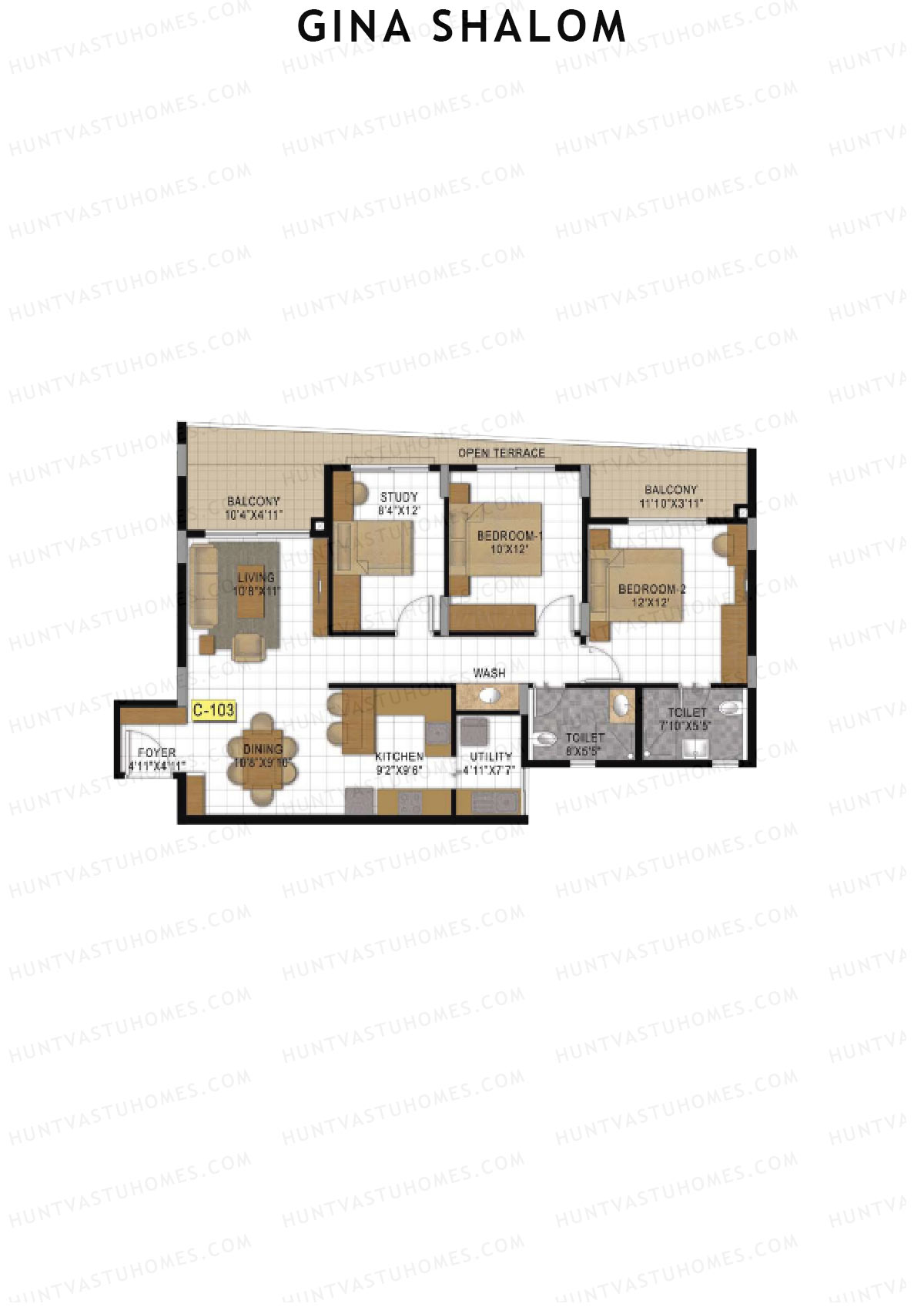 Gina Shalom Block C Unit 3 Floor Plan