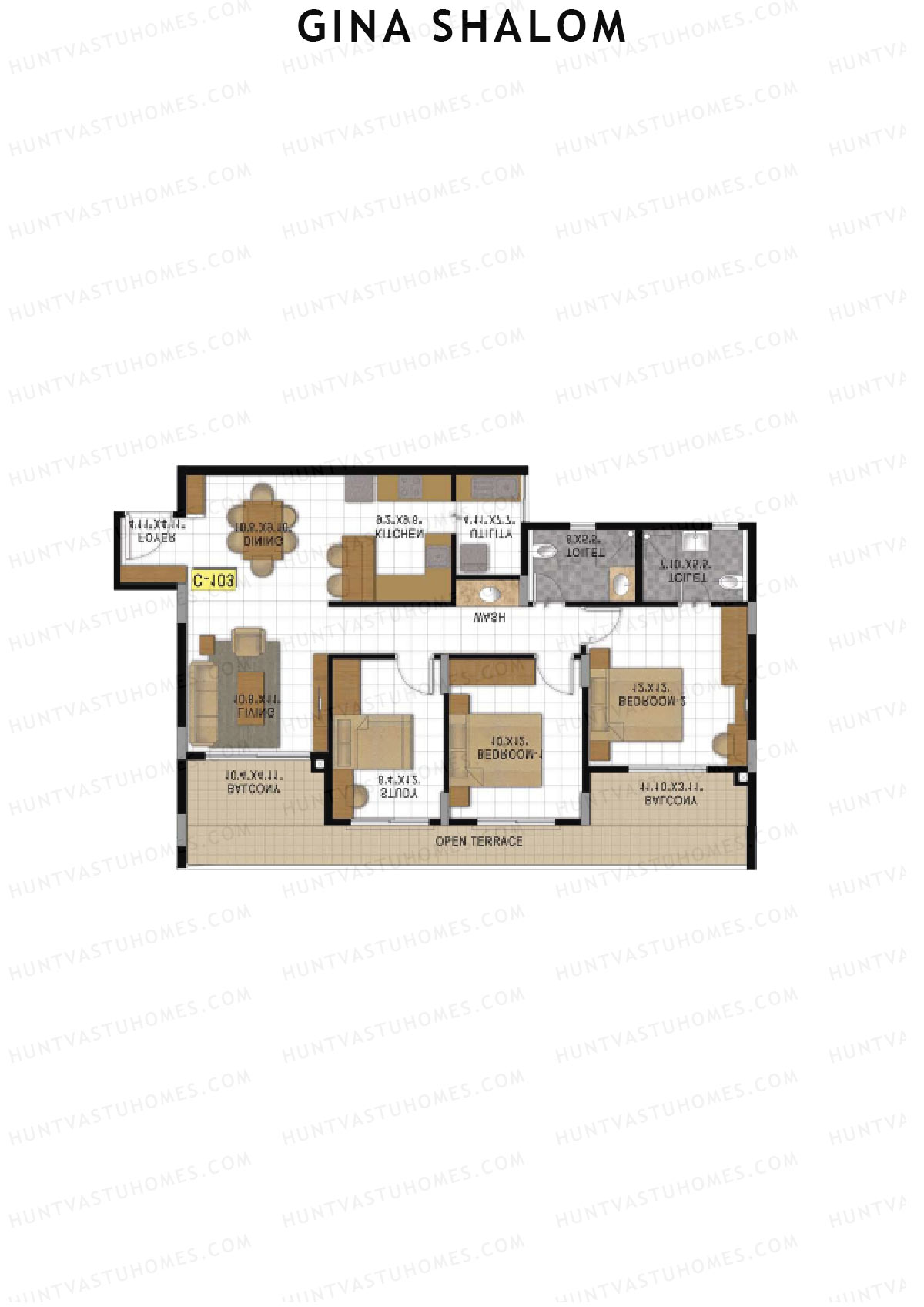 Gina Shalom Block C Unit 4 Floor Plan